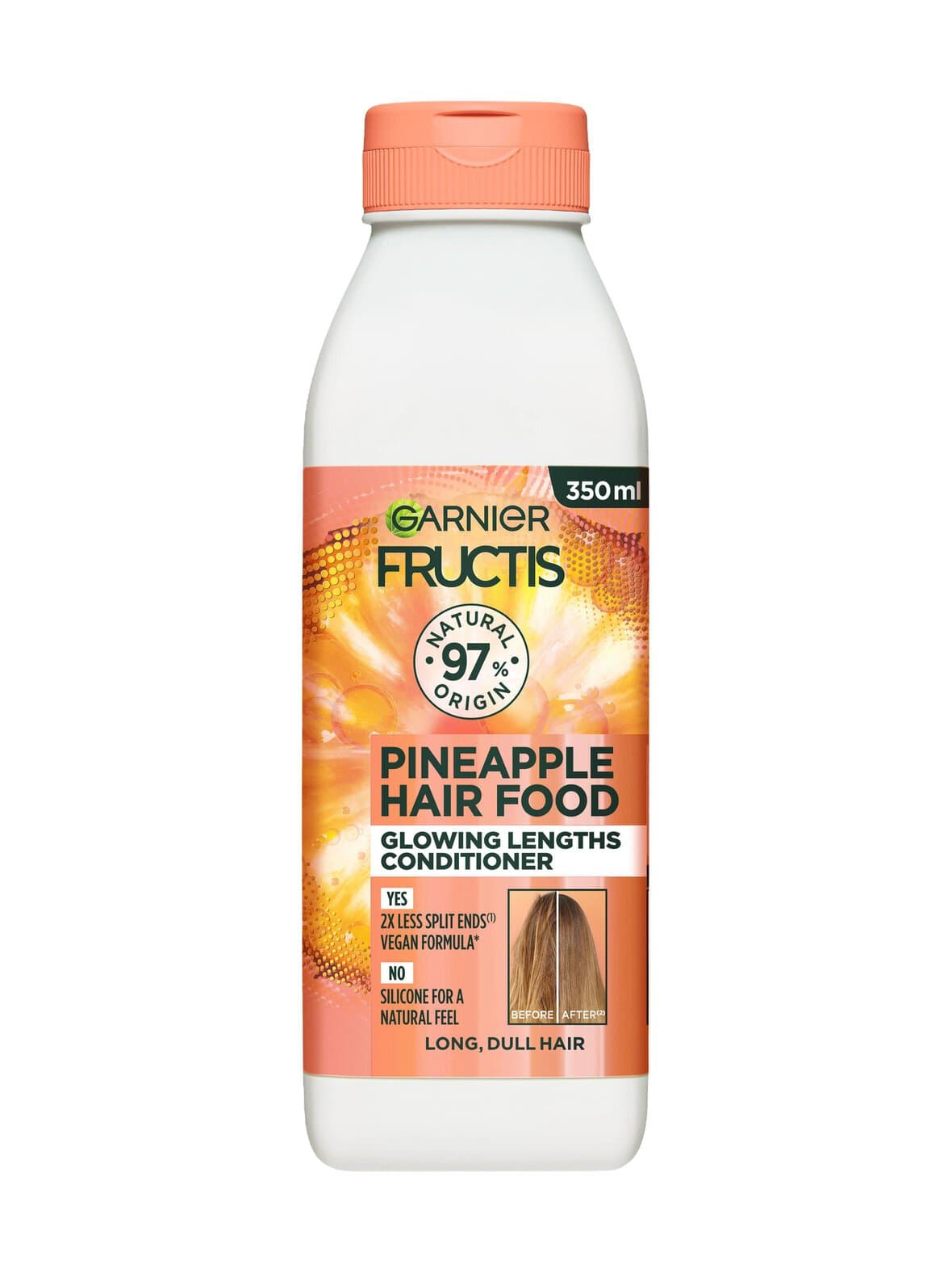 Fructis hair food pineapple conditioner -hoitoaine pitkille hiuksille, 350 ml – Garnier