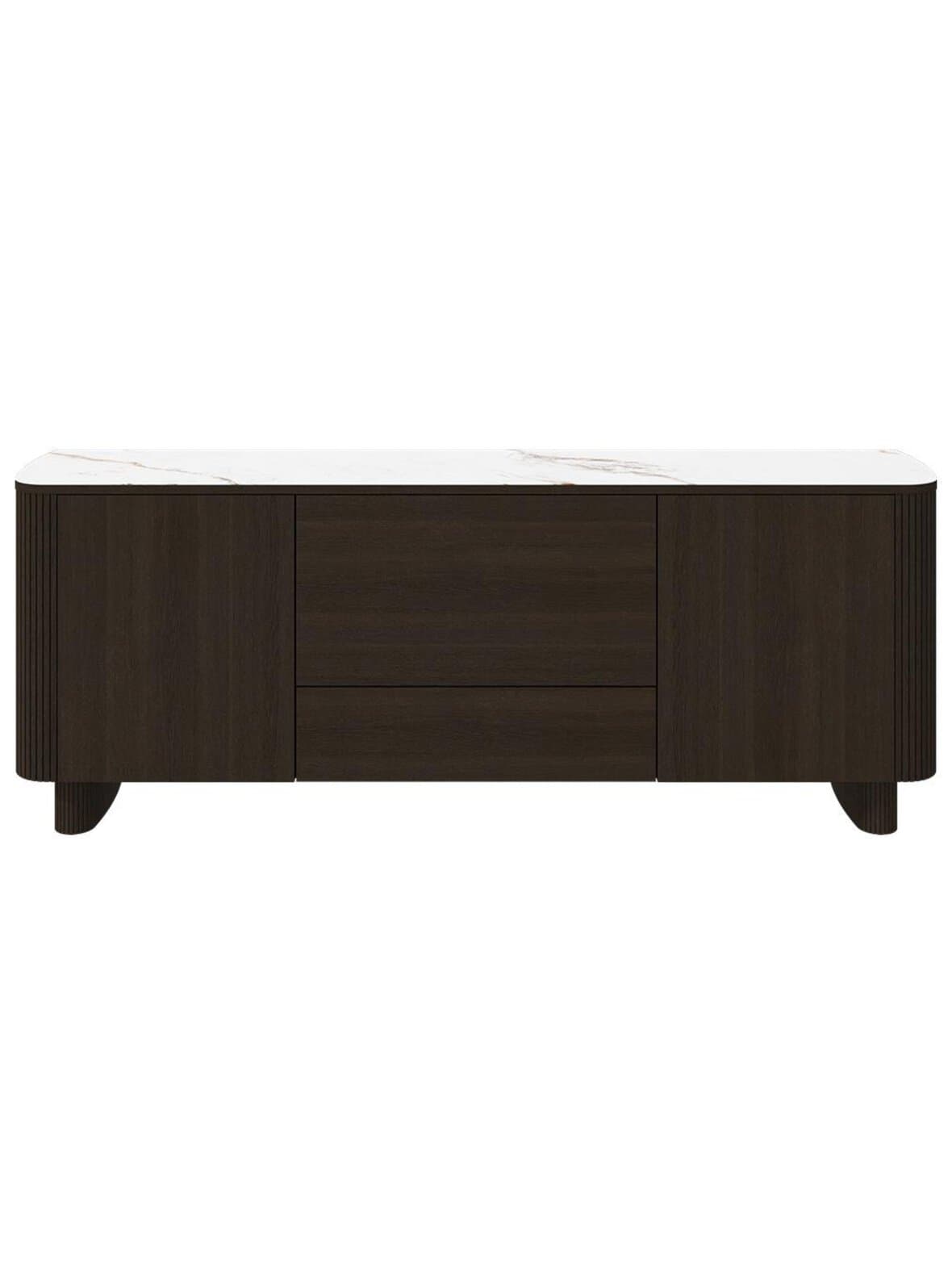 Santiago-senkki valkoinen keraamiikka / tumma tammi l 200 cm – BoConcept