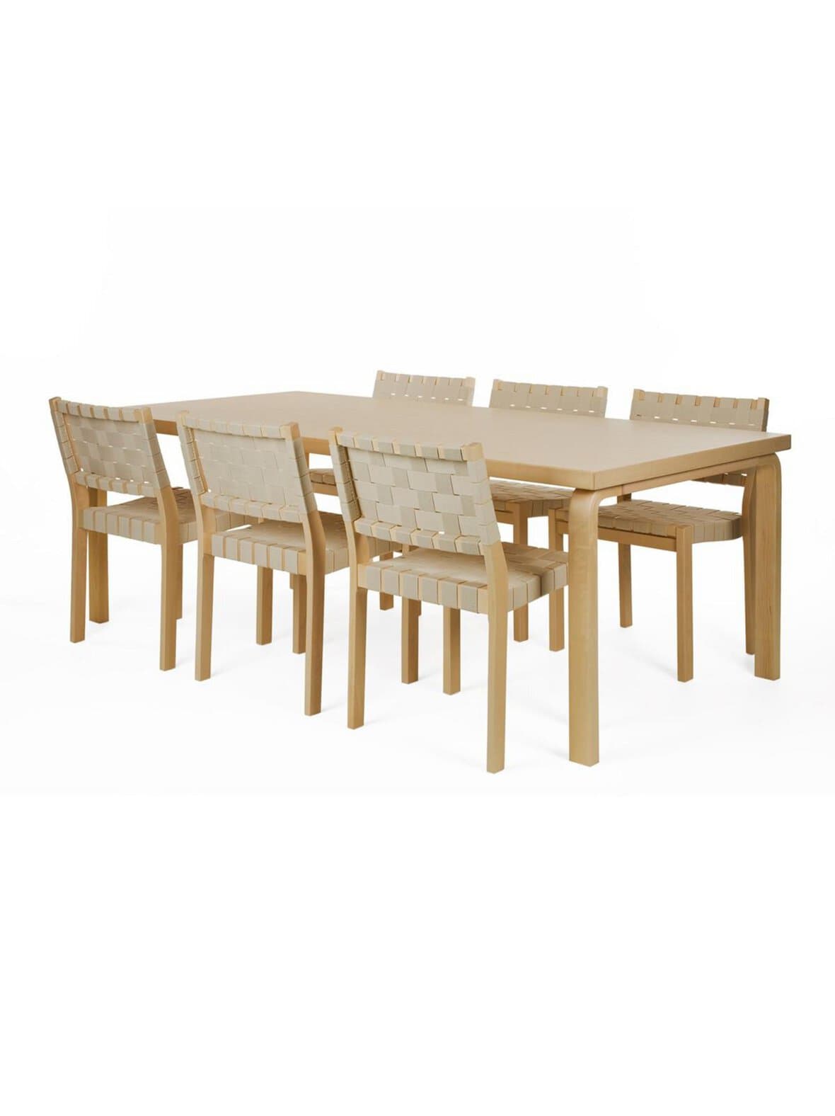 Pöytä 86 koivu 100 x 210 cm – Artek