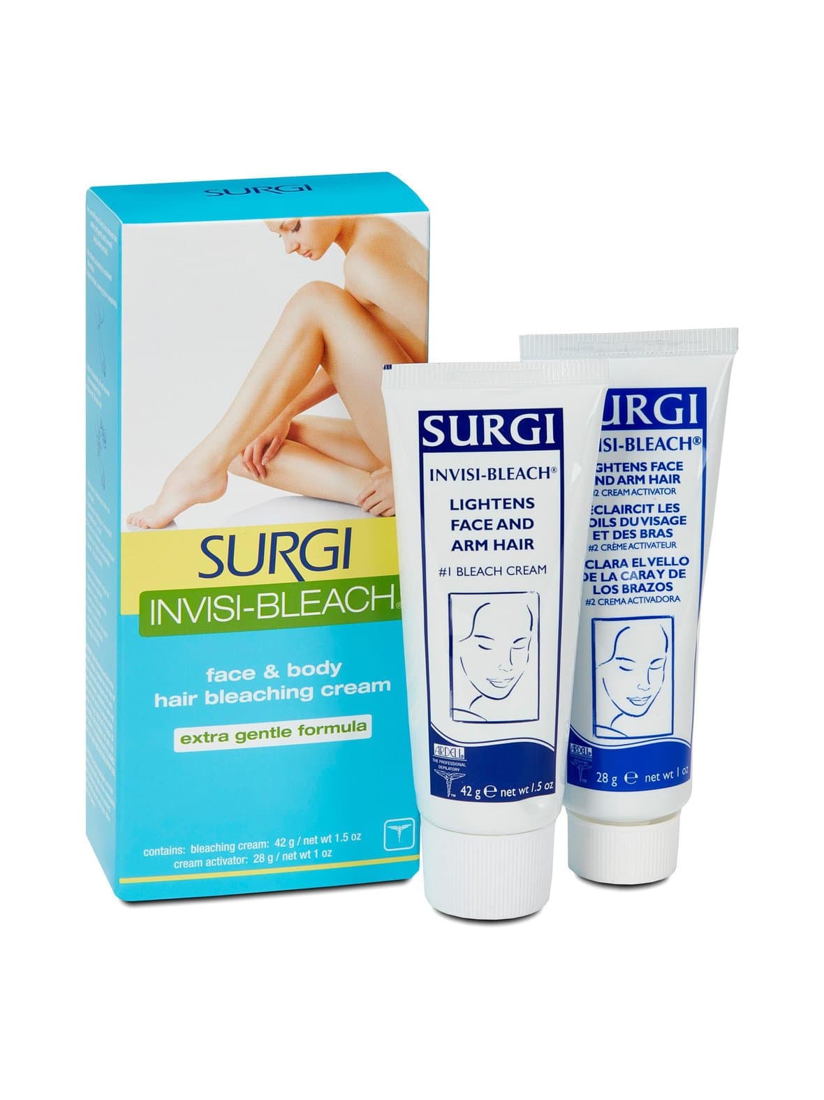 Face & body hair bleaching cream -ihokarvoja valkaiseva voide – Surgi