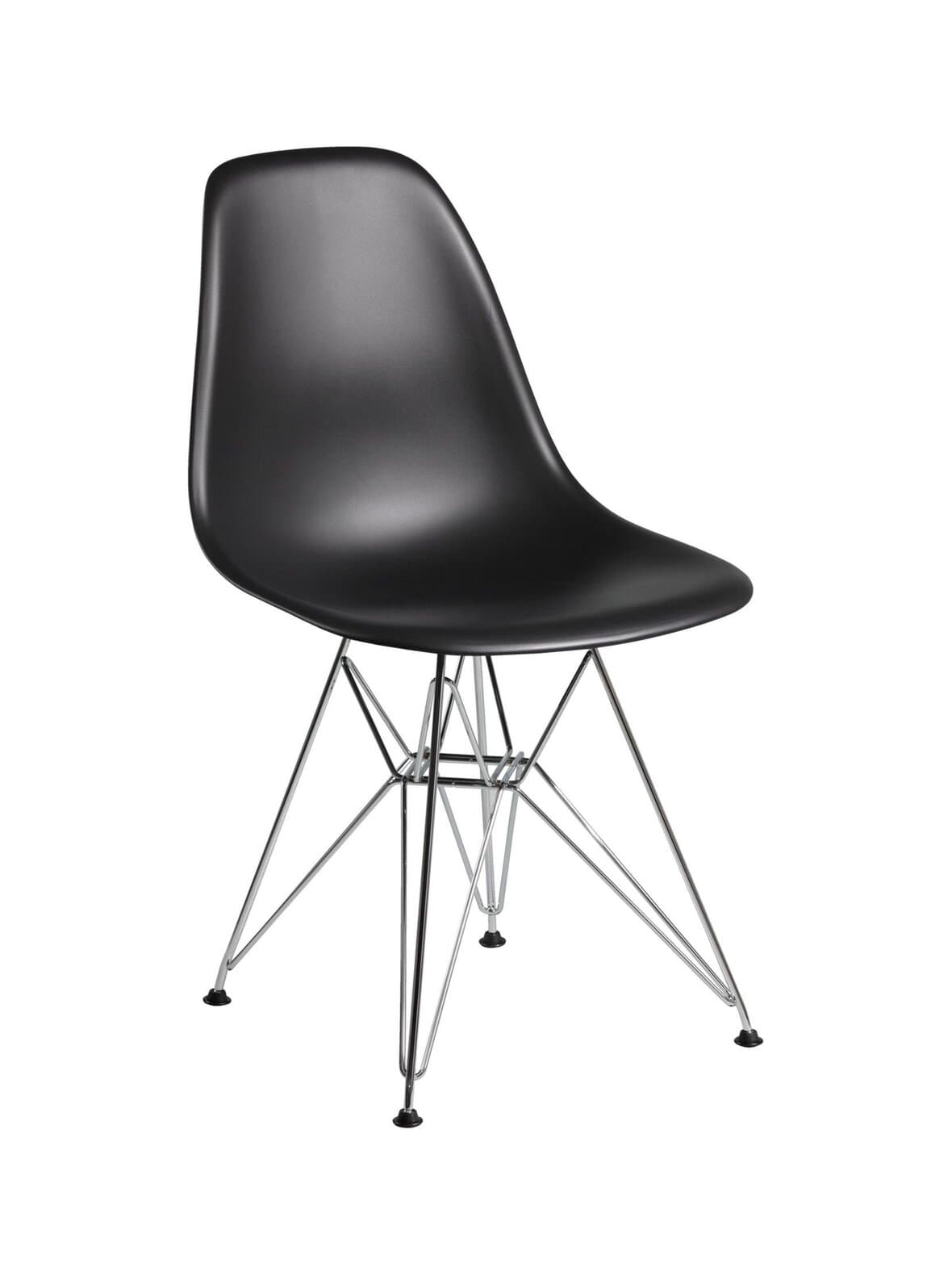 Eames dsr re -tuoli deep black/kromi – Vitra