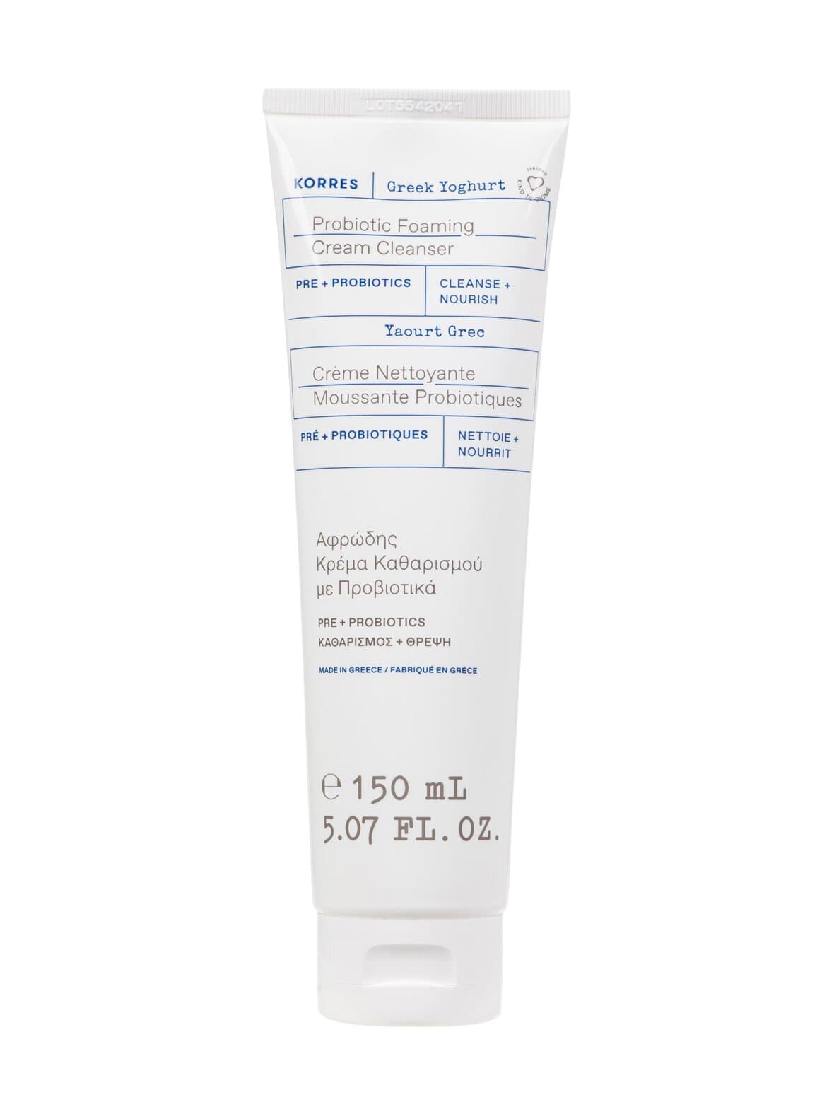 Greek yoghurt foaming cream cleanser -puhdistusvoide – KORRES