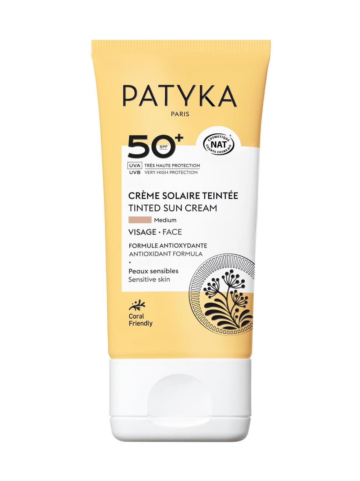 Sun tinted cream spf50+ medium -aurinkosuojavoide – Patyka