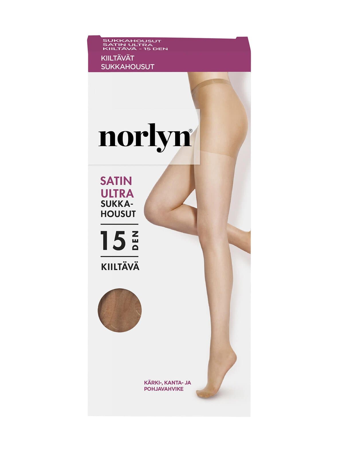 Satin ultra 15 den -sukkahousut – Norlyn