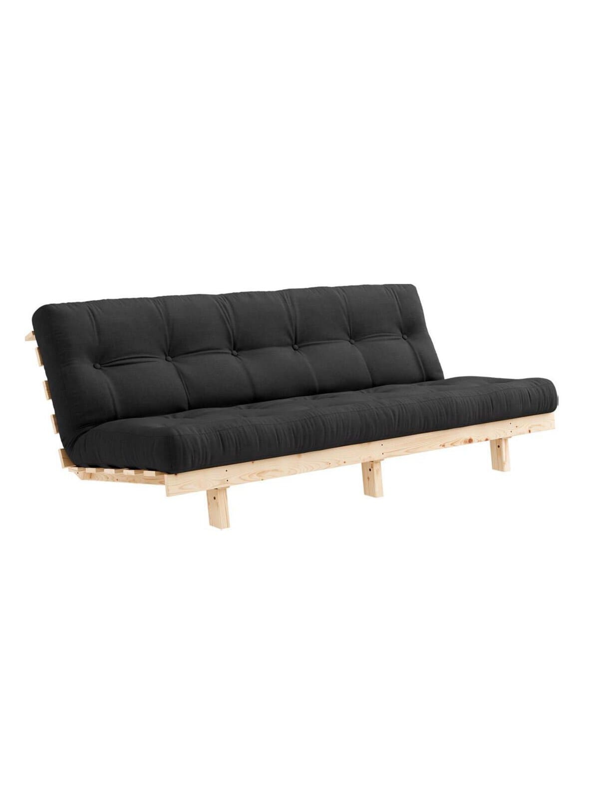 Lean-futonsohva dark grey/mänty l 190 cm – Karup