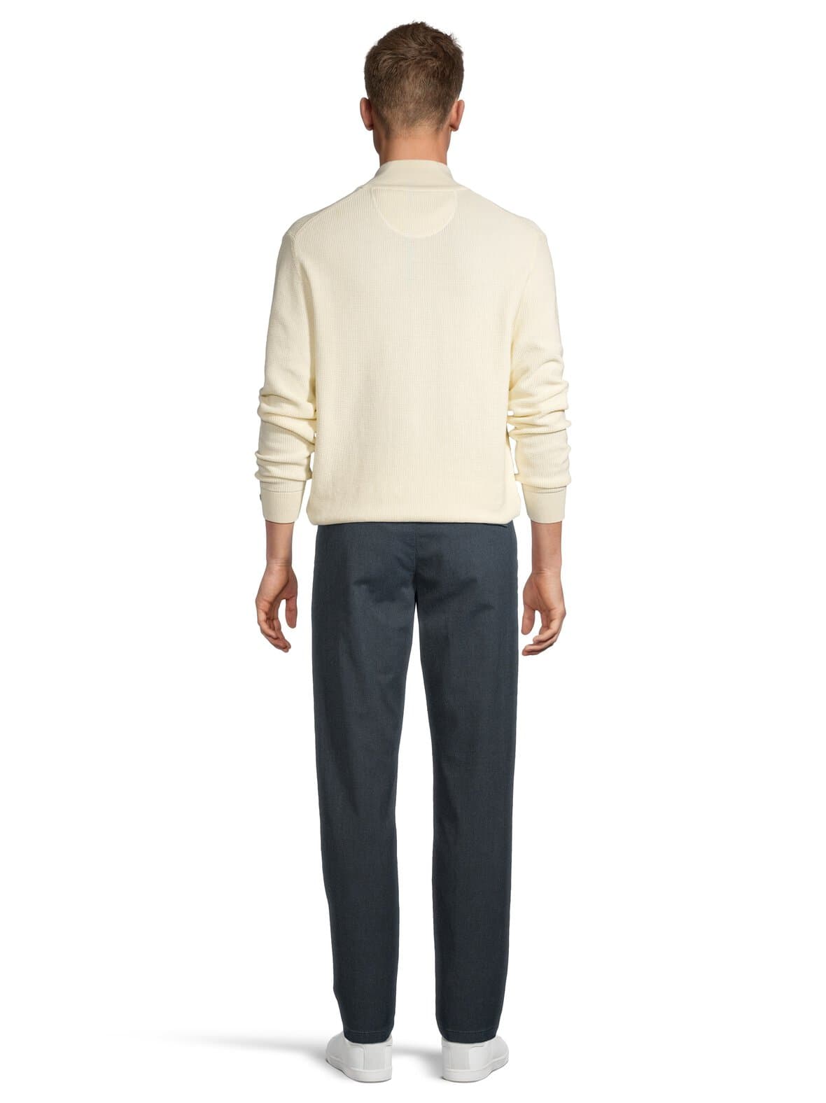 Micro textured half zip -puuvillaneule – GANT