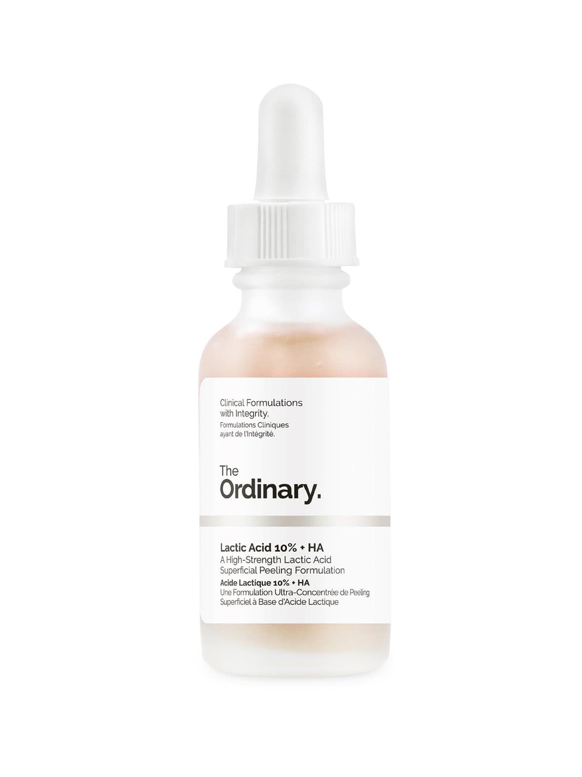 Lactic acid 10 % + ha 2 % -maitohappokuorinta 30 ml – The Ordinary