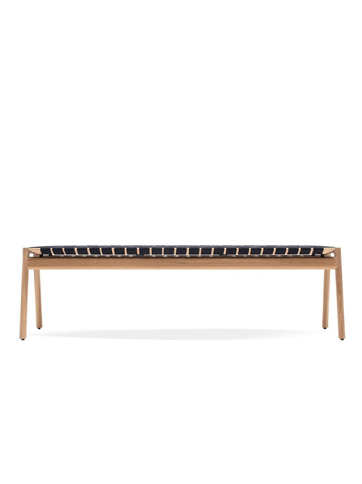 Klupa-penkki valkoöljytty tammi/musta l 160 cm – Gazzda