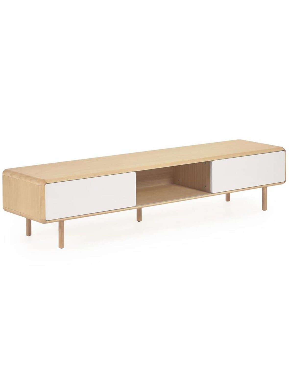 Anielle-tv-taso saarni / harmaa 180 x 41 cm – Kave Home