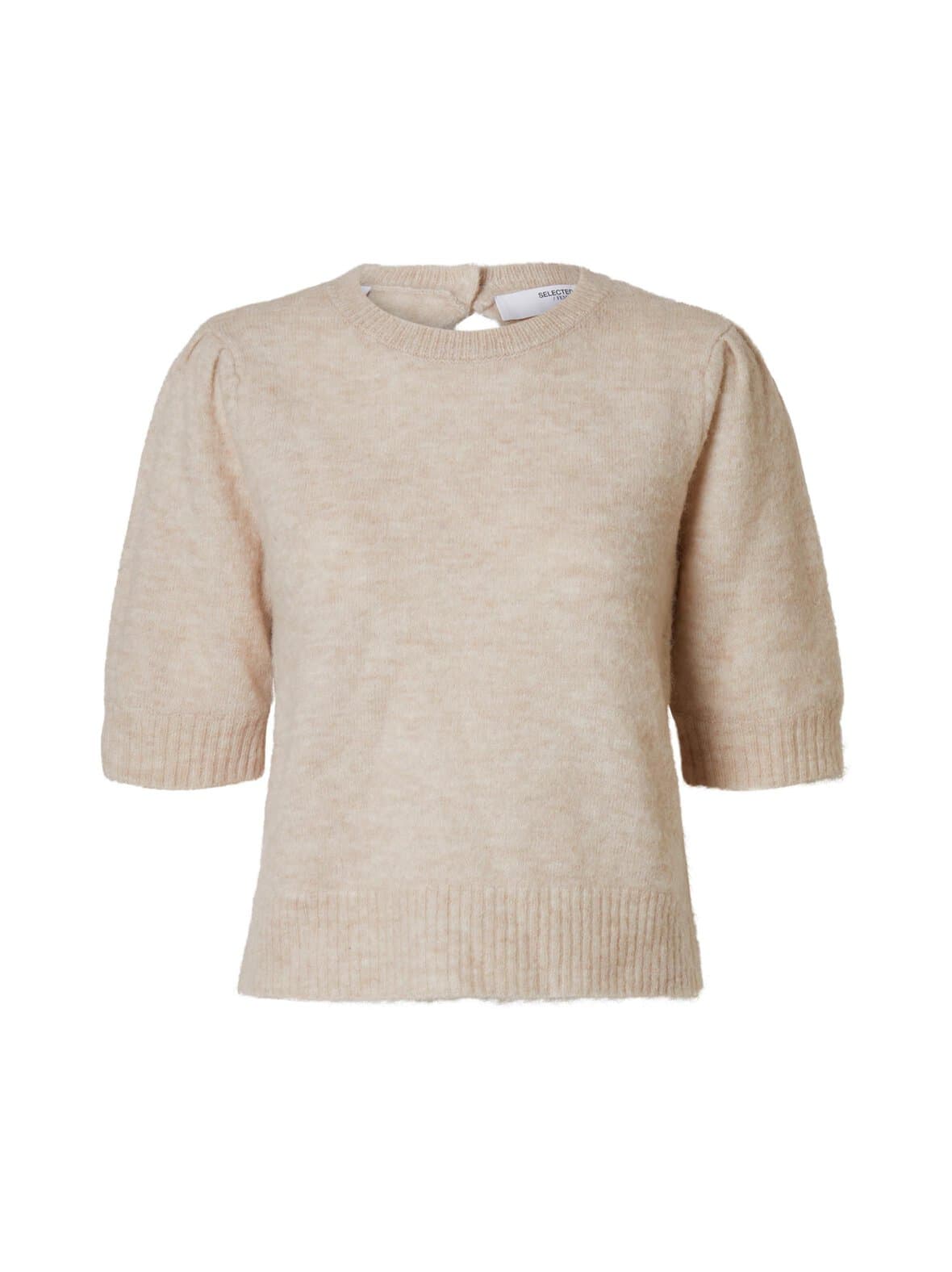 Slflulu open back -villasekoiteneule – SELECTED