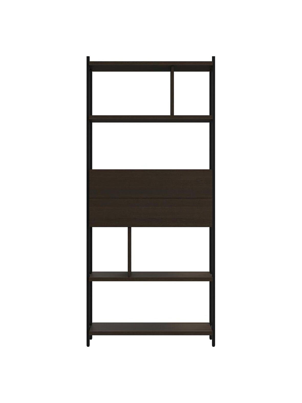 Calgary-hylly tumma tammi / musta 84 x 190 cm – BoConcept