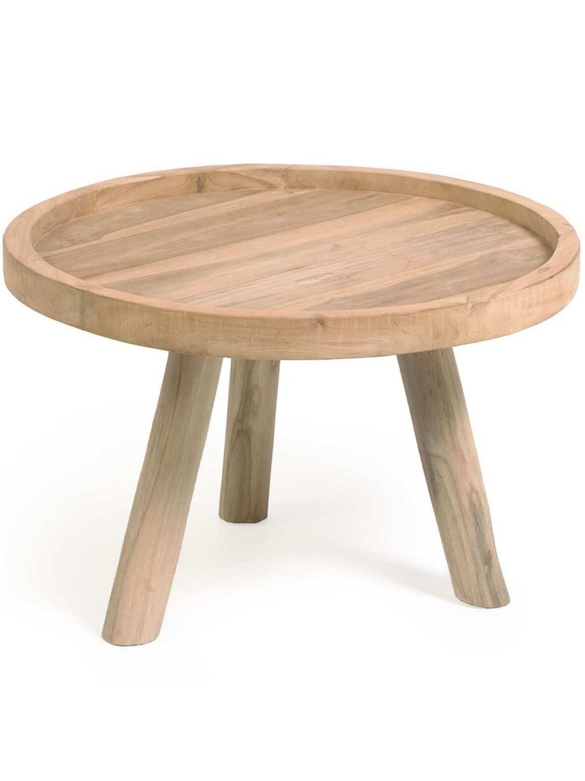 Glenda-sohvapöytä tiikki ⌀ 55 cm – Kave Home