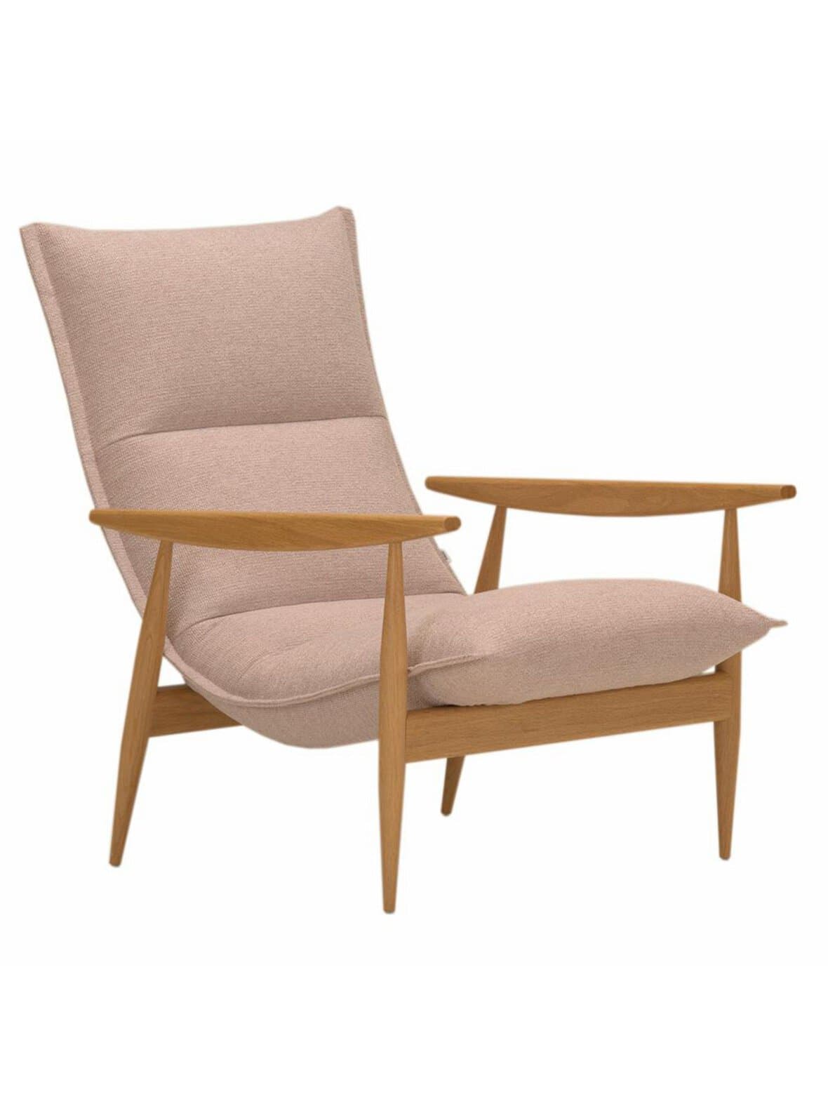 Tao-nojatuoli verso-kangas 200 vaaleanpunainen / tammi – Adea