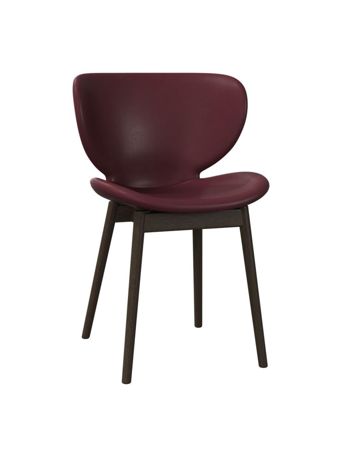 Hamilton-tuoli nordic vintage -nahka 5145 viininpunainen / tumma tammi – BoConcept