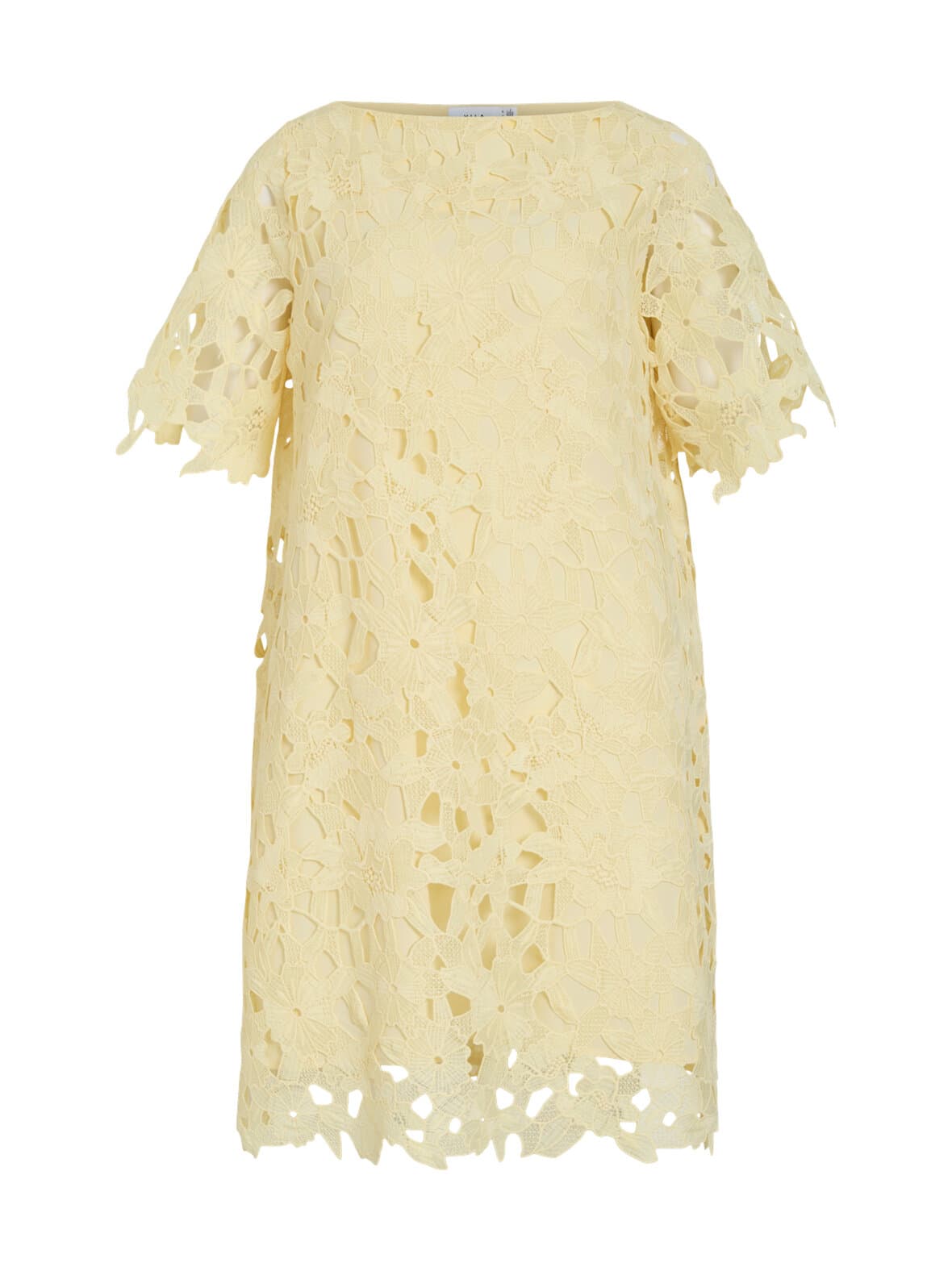 Visienna boatneck 3/4 -lyhyt pitsimekko – VILA