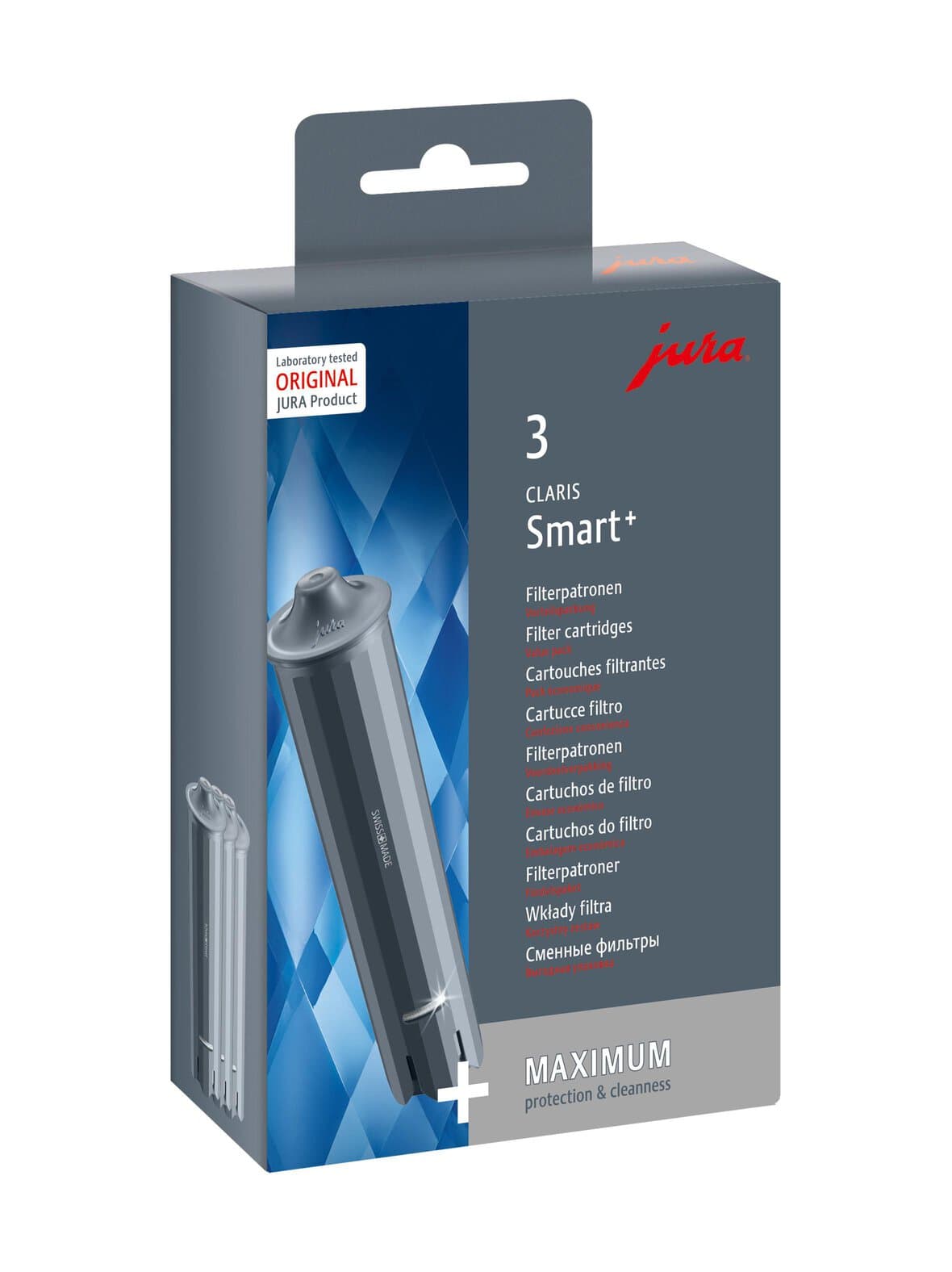 Claris smart+ -vedensuodattimet 3-pack – Jura