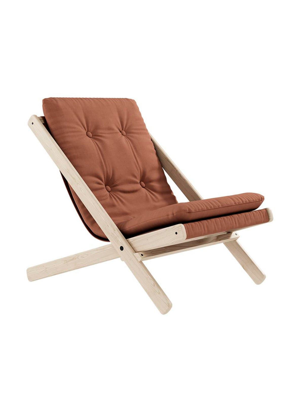 Boogie-nojatuoli clay brown / raw – Karup