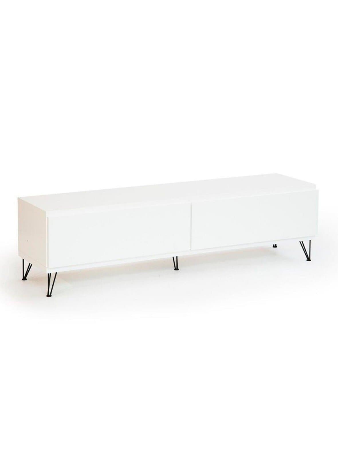 Mup-taso mustat viiva-jalat valkoinen l 156 cm – Muurame