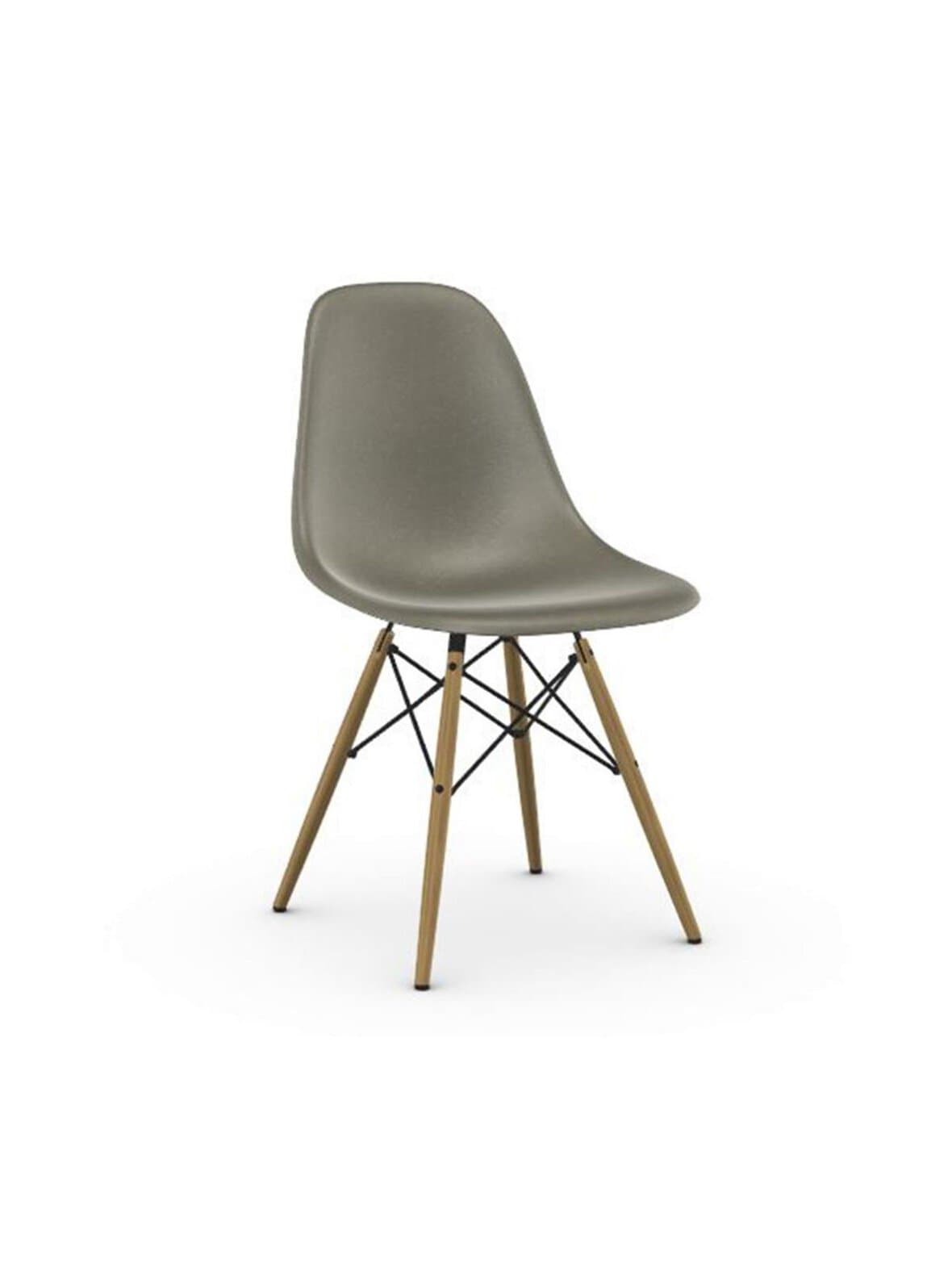 Eames dsw fiberglass -tuoli raw umber/vaalea vaahtera – Vitra