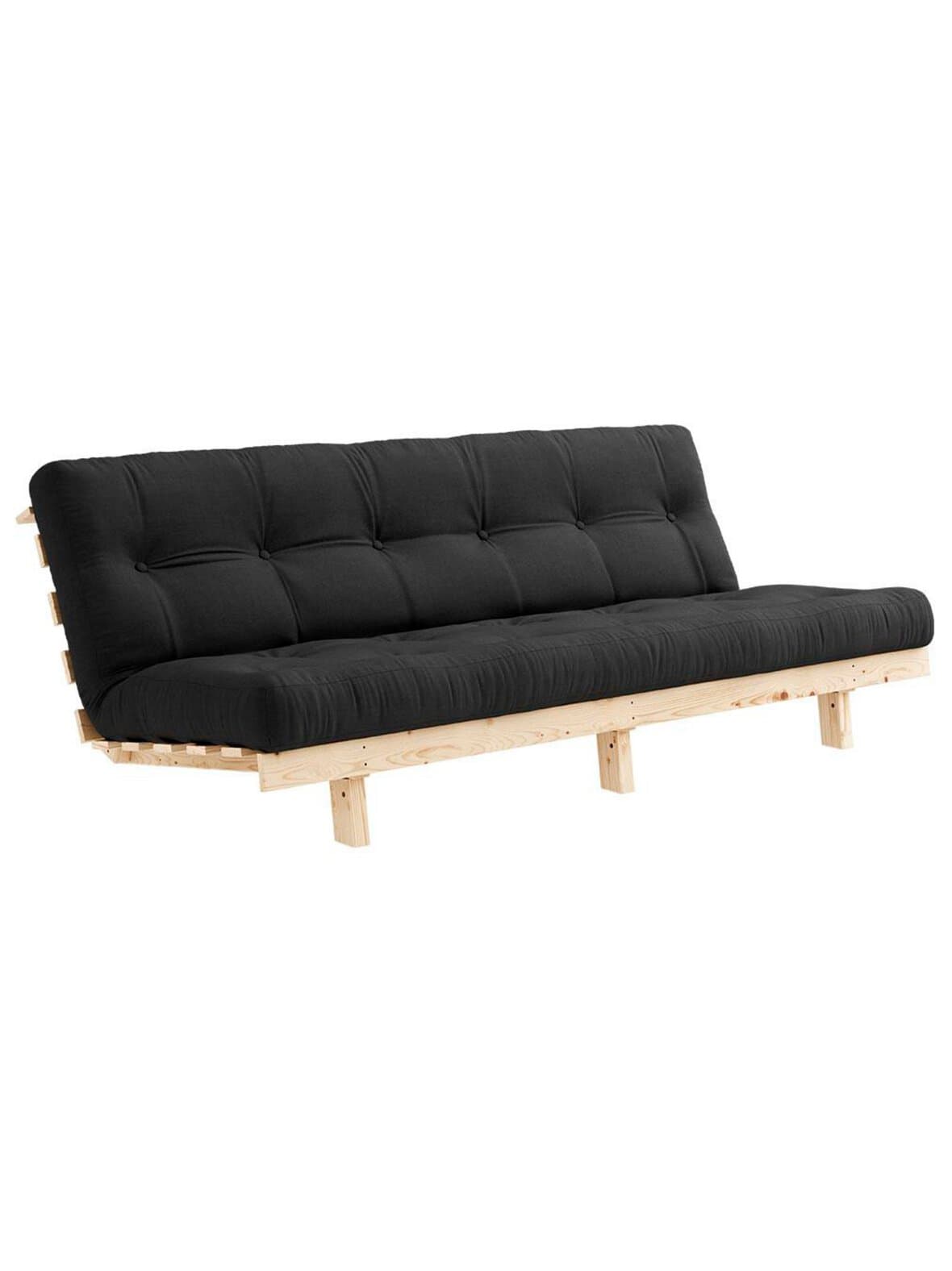 Lean-futonsohva dark grey / mänty l 200 cm – Karup