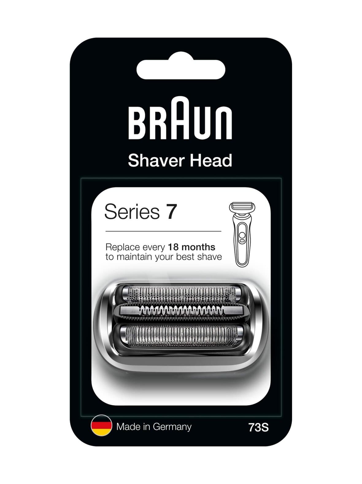 Series 7 73s -parranajokoneen teräverkko ja terät – Braun
