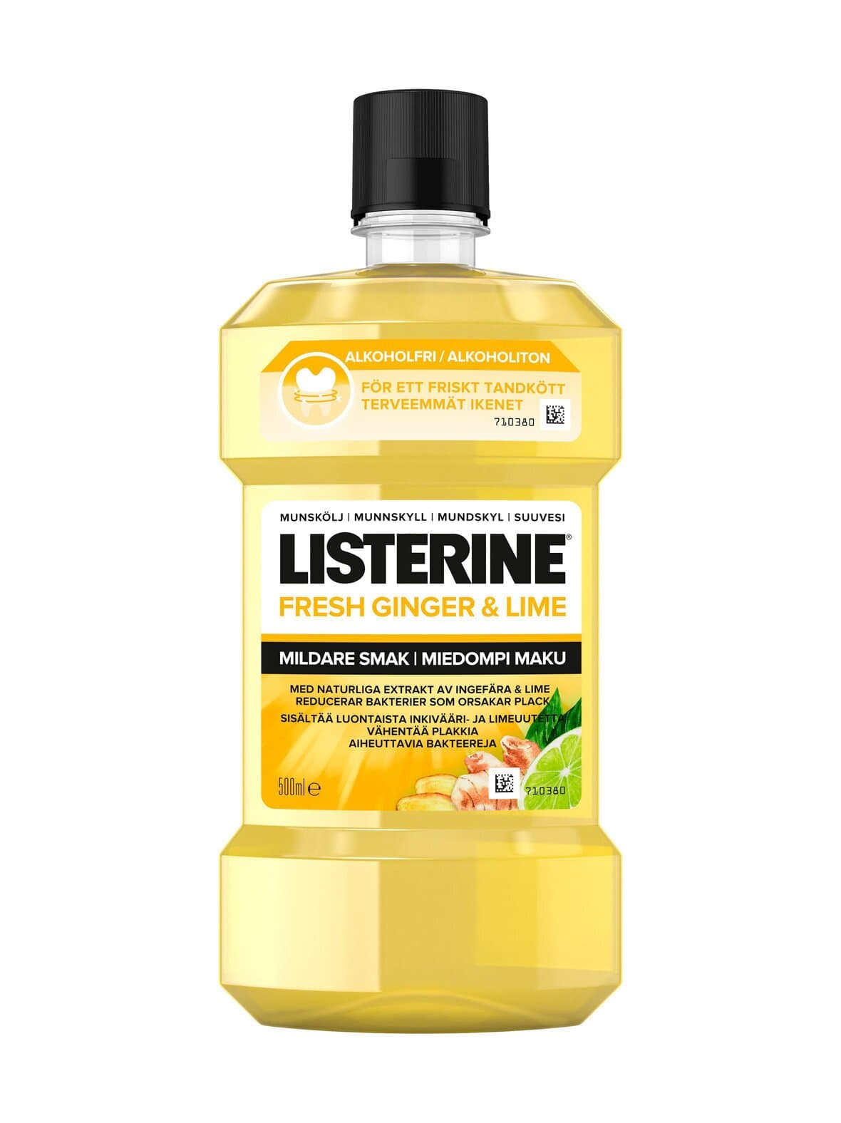Fresh ginger & lime -alkoholiton suuvesi 500 ml – Listerine