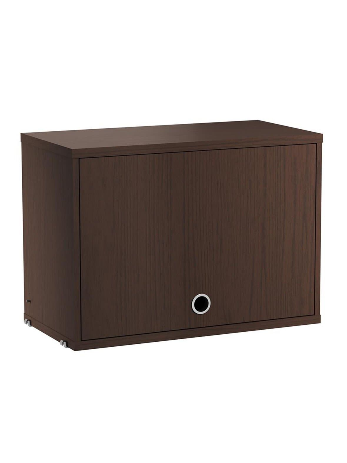 String-kaappi kippiovella tumma tammi 58 x 30 cm – String Furniture