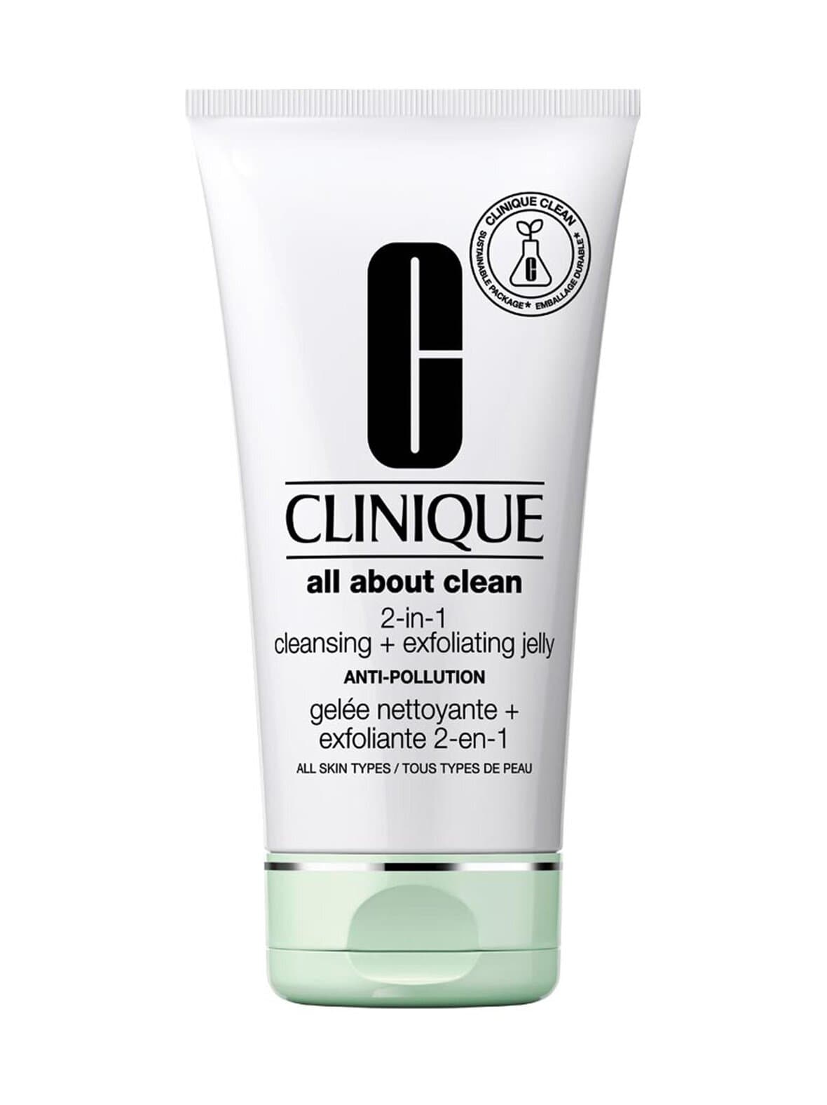 Clinique all about clean 2-in-1 detoxifying jelly cleanser + exfoliator anti-pollution -puhdistusaine 150 ml – Clinique