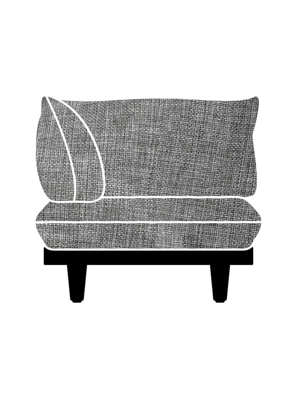 Paletti-kulmatuolin vaihtopäällinen rock grey – Fatboy