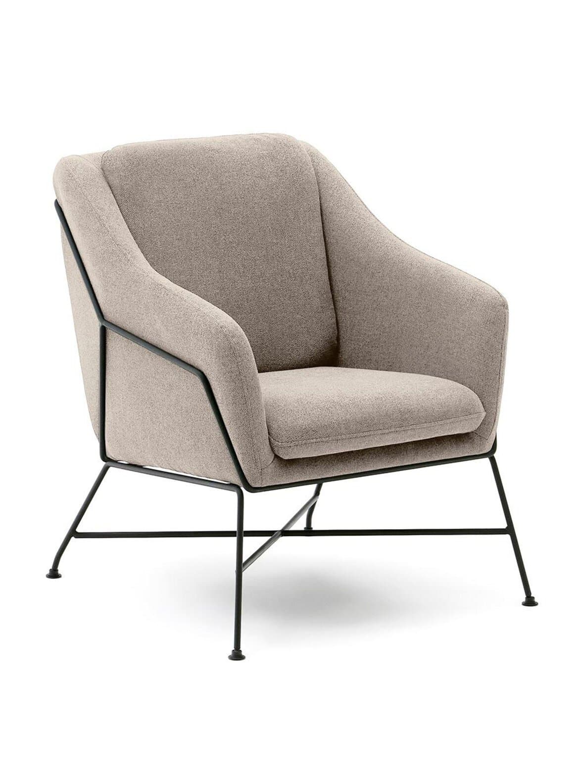 Brida-nojatuoli beige/musta – Kave Home