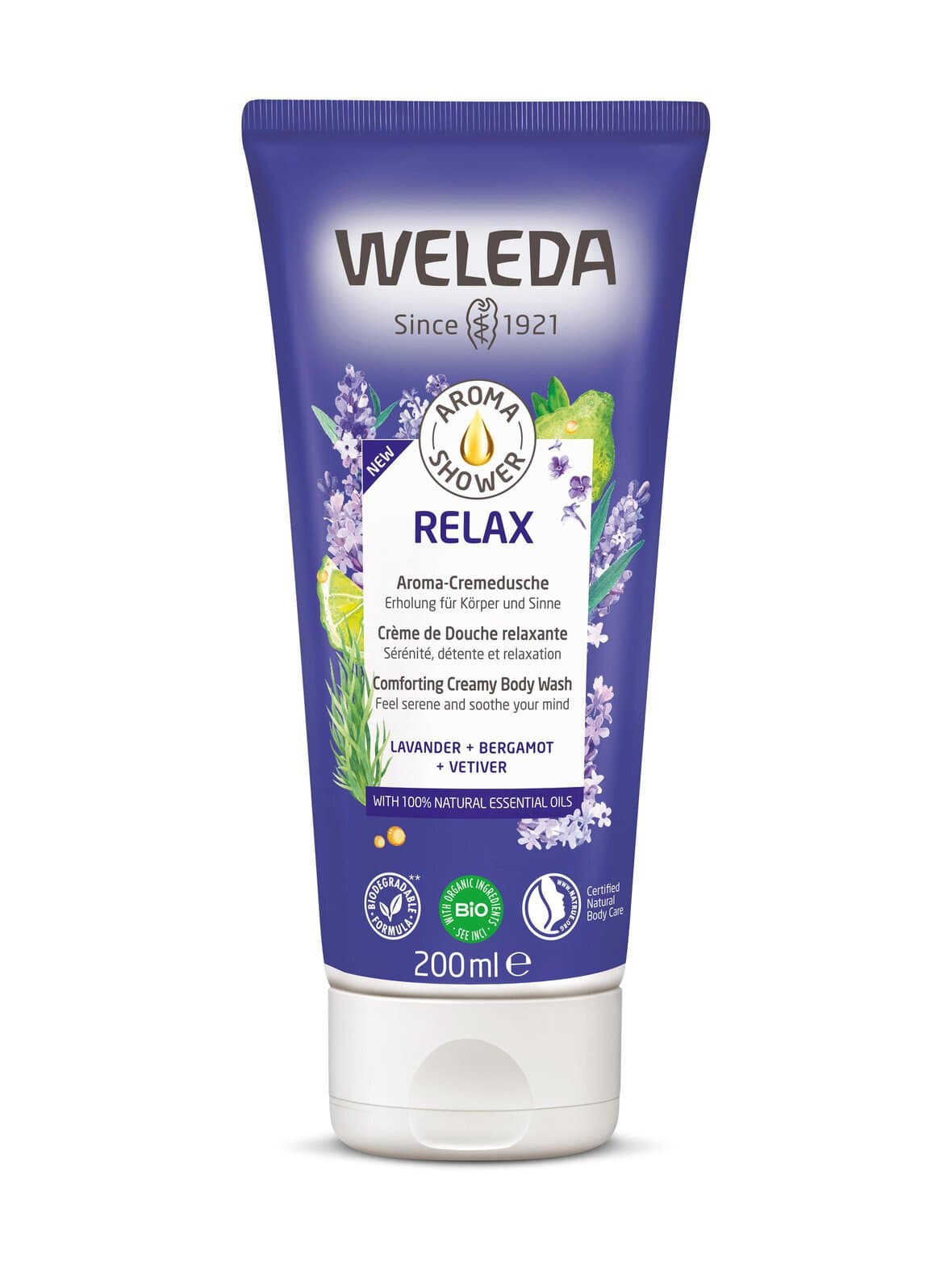 Aroma shower relax -suihkugeeli 200 ml – Weleda