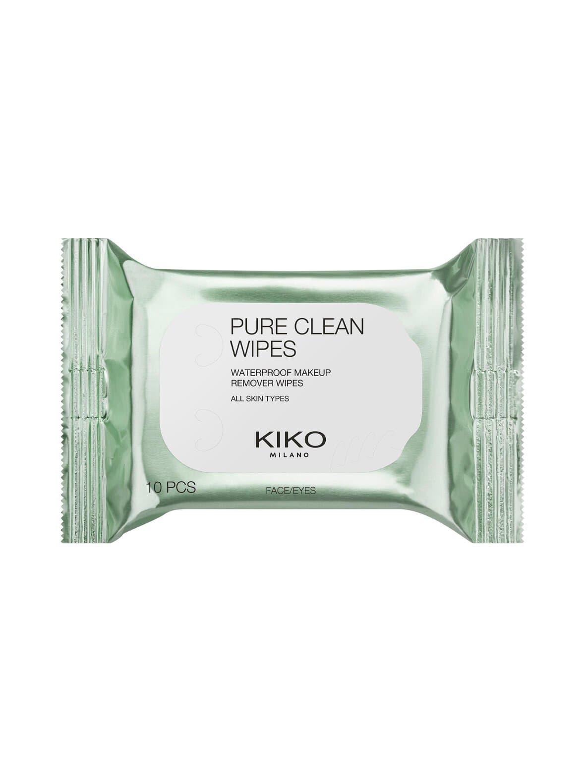 Pure clean wipes -puhdistusliinat, 10 kpl pakkaus – Kiko Milano