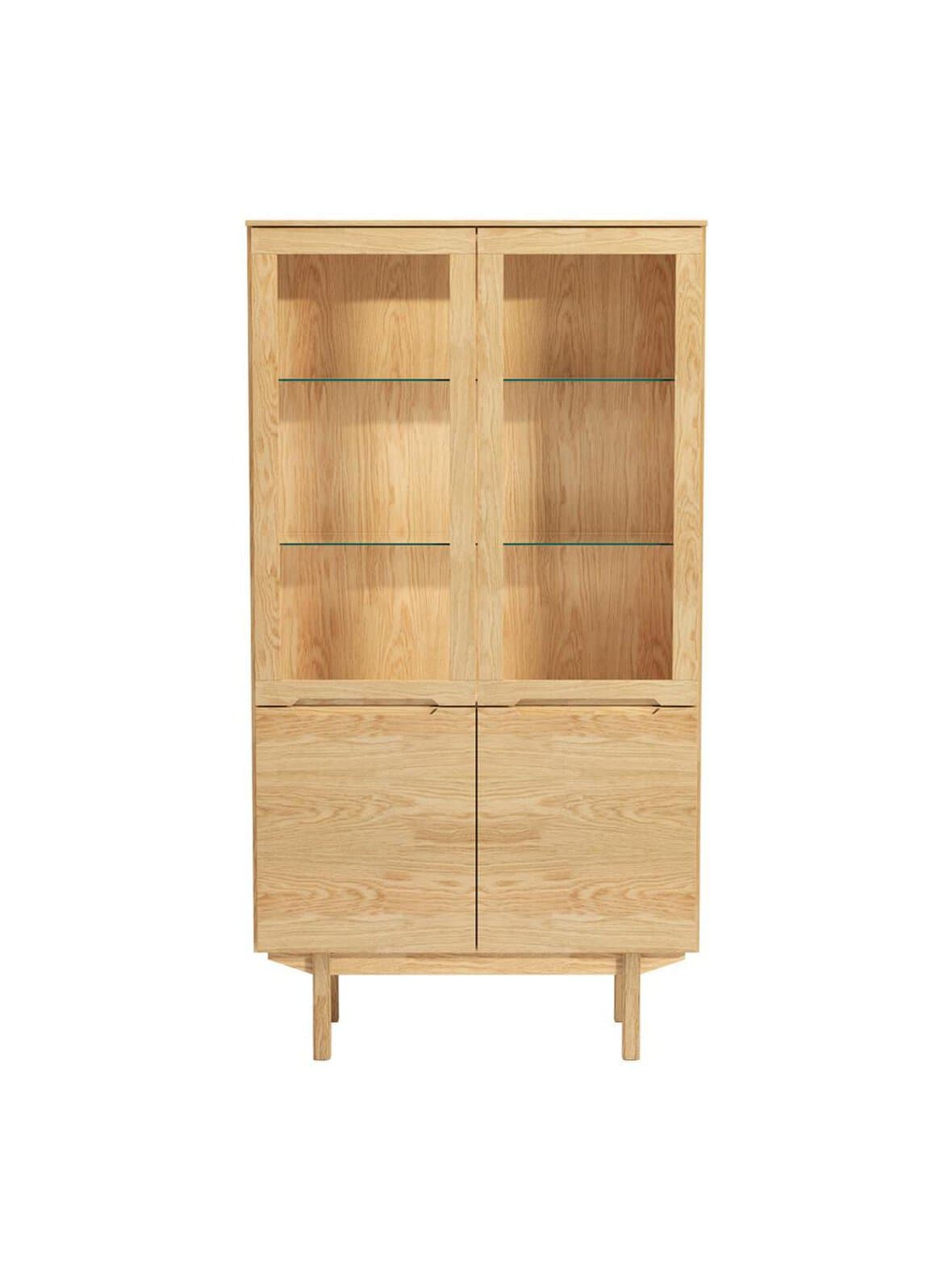 #307-vitriini öljytty tammiviilu 182 x 98 cm – Skovby Möbelfabrik