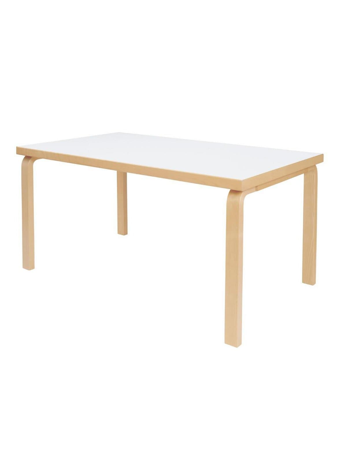 Pöytä 82a koivu/valkoinen laminaatti 150 x 85 cm – Artek