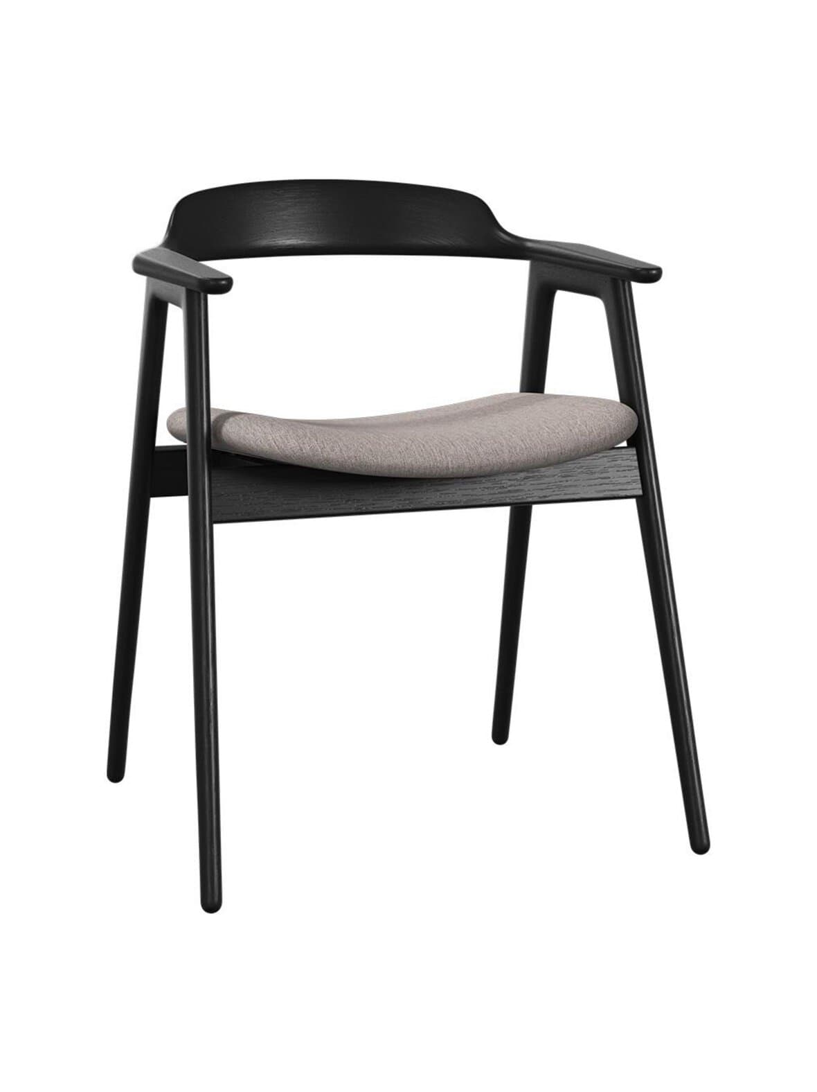 Seoul-tuoli capri-kangas 3231 hiekka / musta tammi – BoConcept