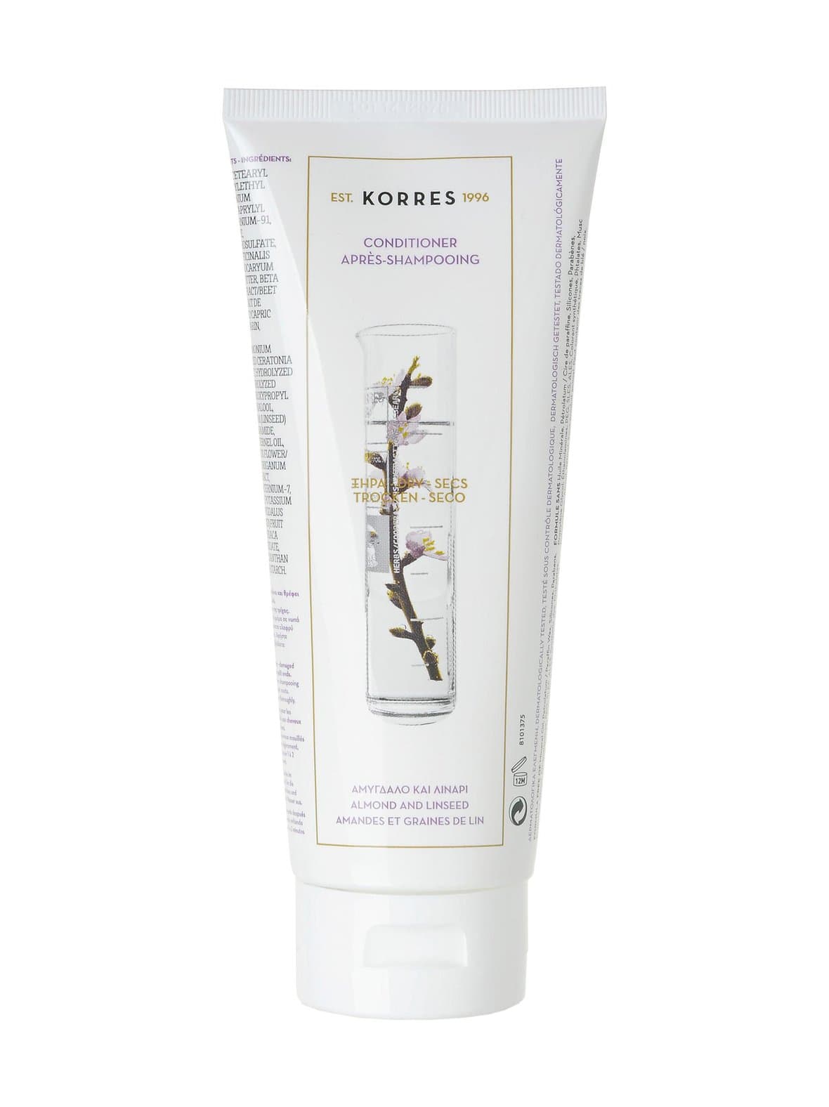 Almond & linseed conditioner -ravitseva hoitoaine 200 ml – KORRES