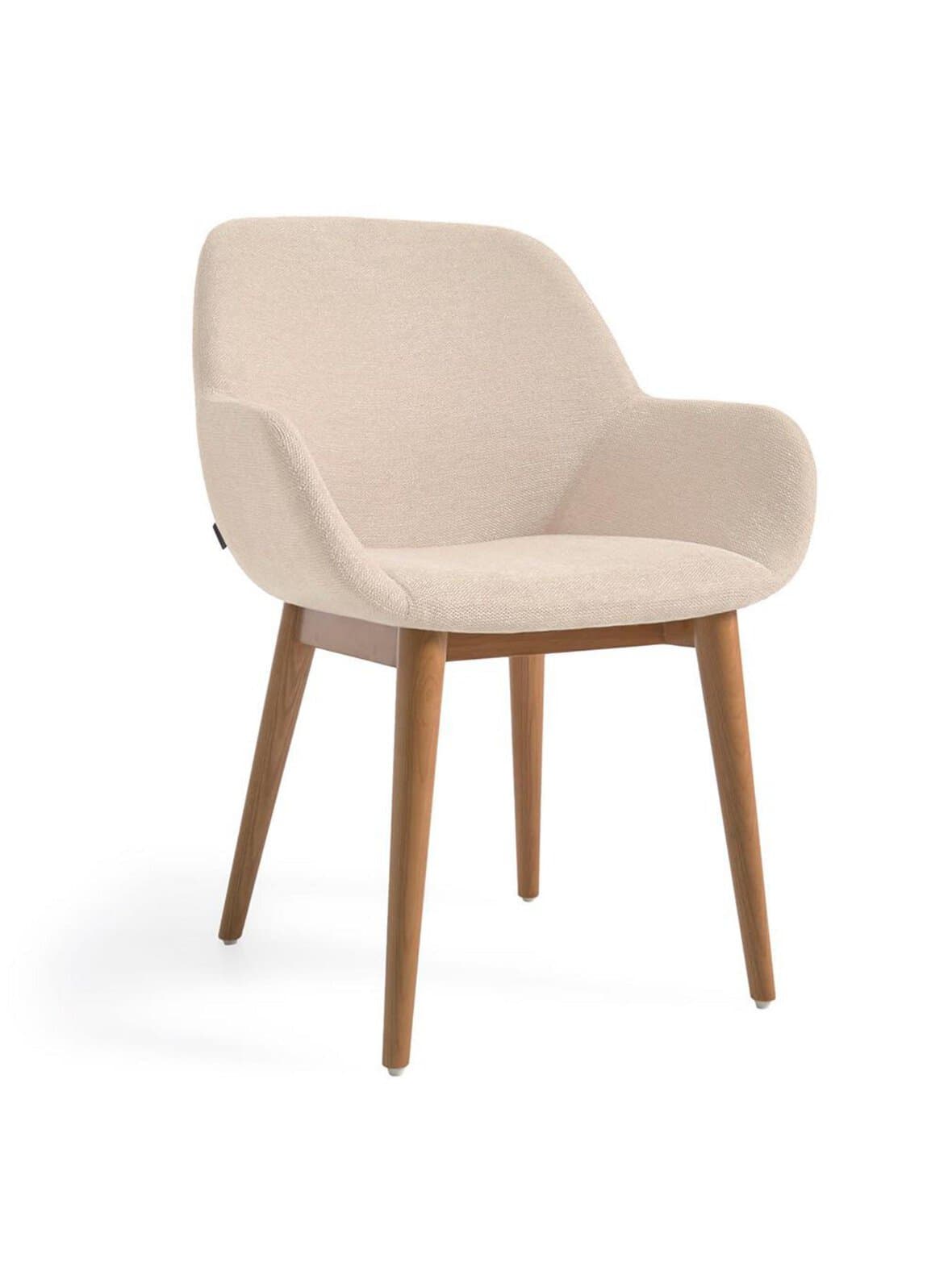 Konna-tuoli beige / tumma saarni – Kave Home