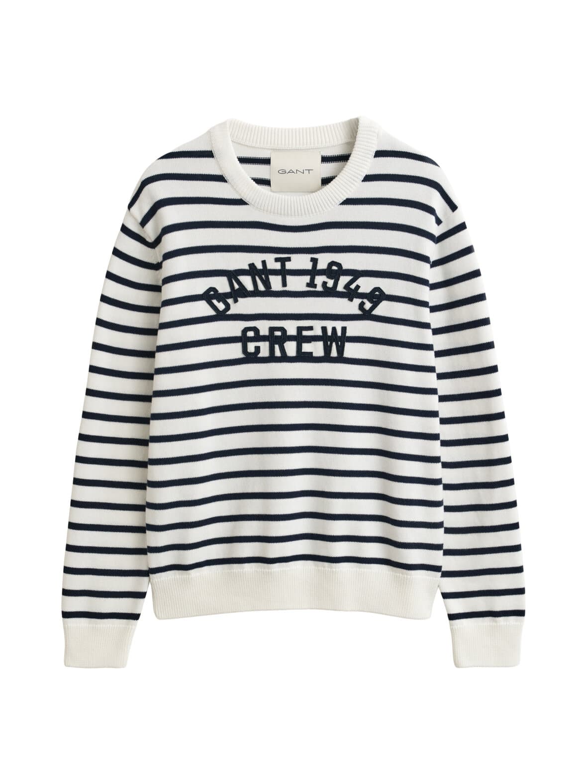 Breton stripe graphic c-neck -neule – GANT