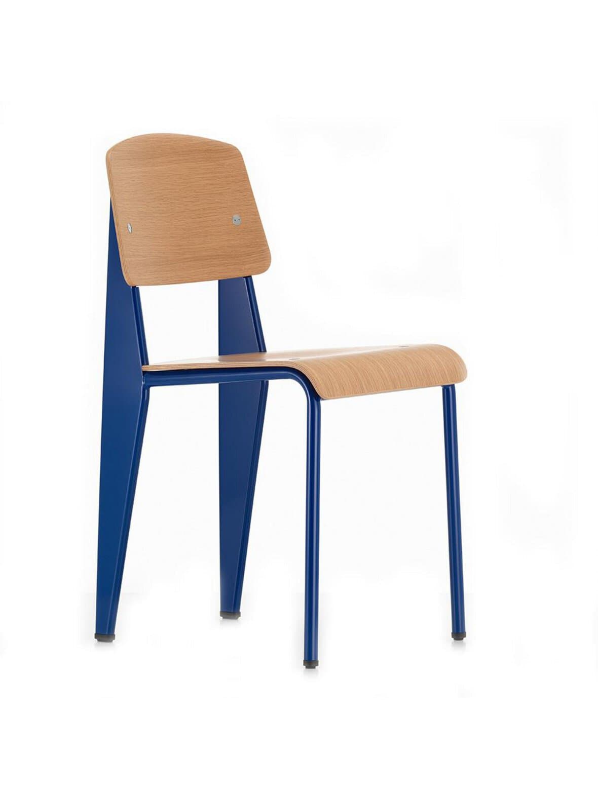 Standard-tuoli light oak / bleu marcoule – Vitra