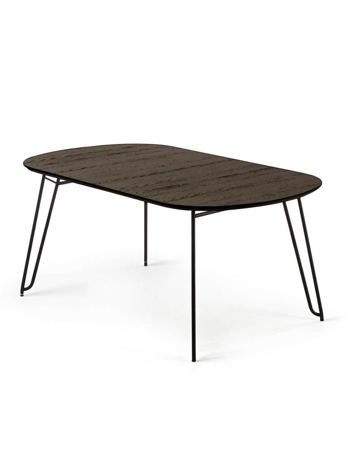 Milian- jatkettava ruokapöytä musta 90 x 140/220 cm – Kave Home
