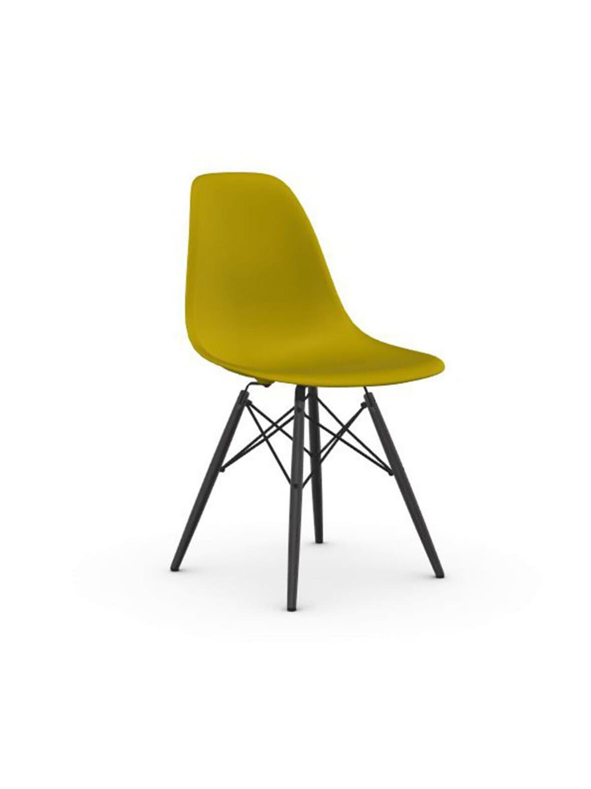 Eames dsw re -tuoli mustard/musta vaahtera – Vitra