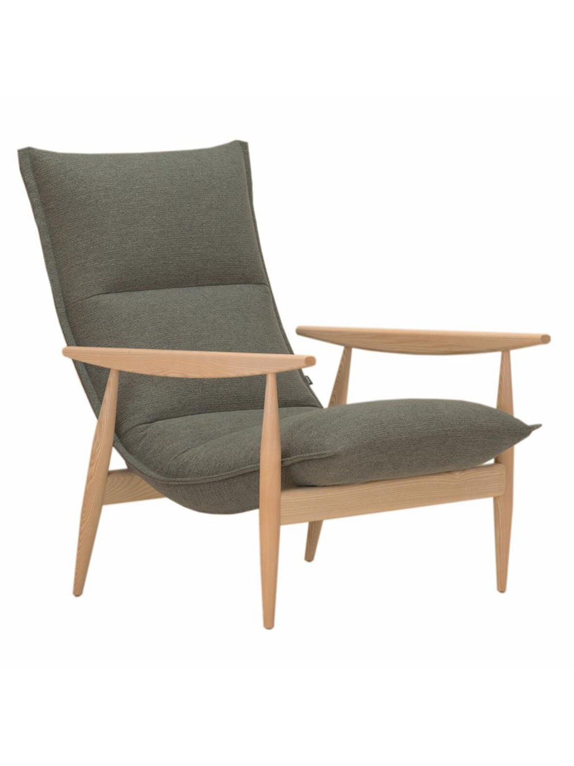 Tao-nojatuoli verso-kangas 012 tummanharmaa / valkolakattu saarni – Adea