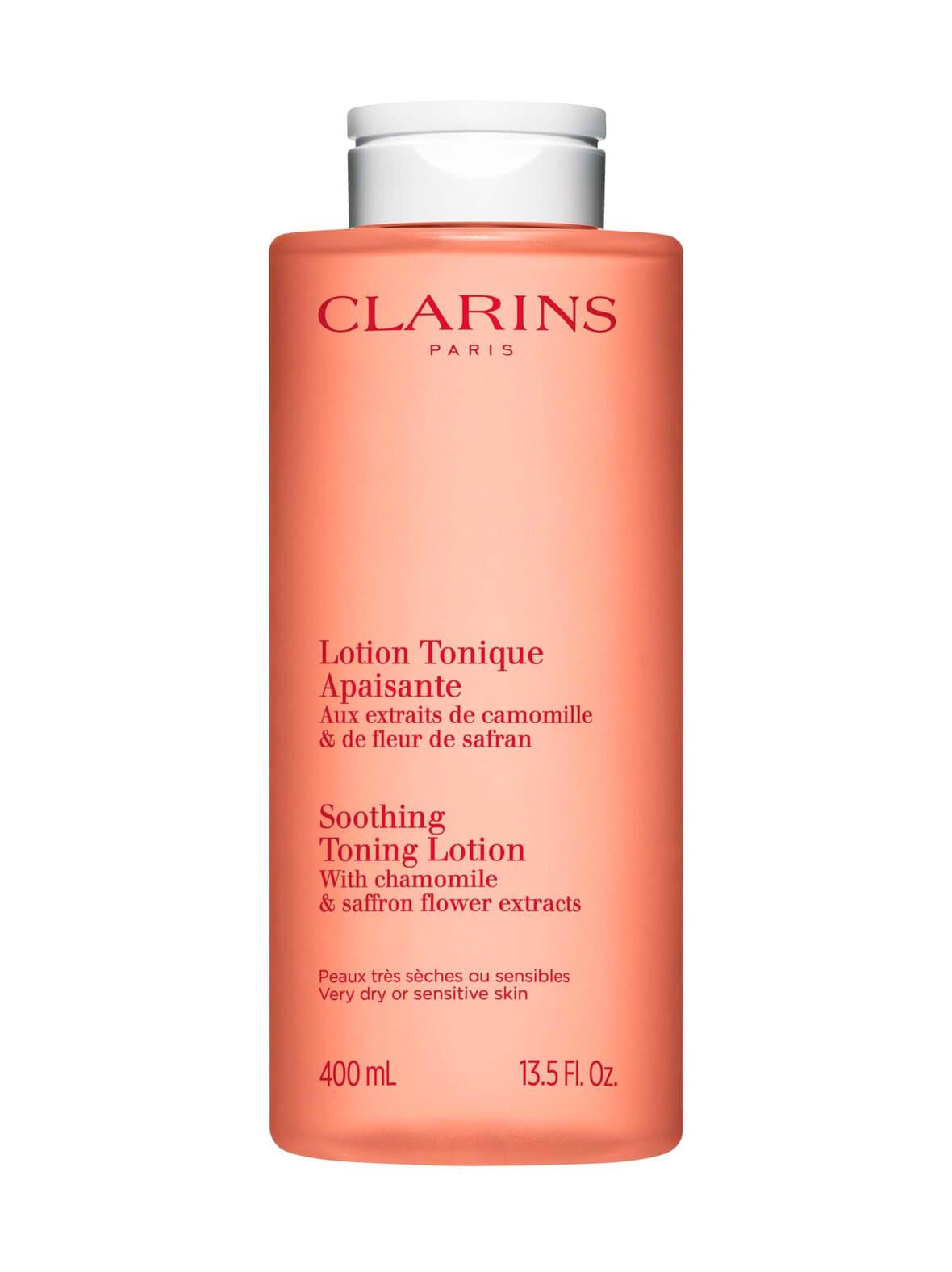 Soothing toning lotion dry to sensitive skin -kasvovesi, 400 ml – Clarins