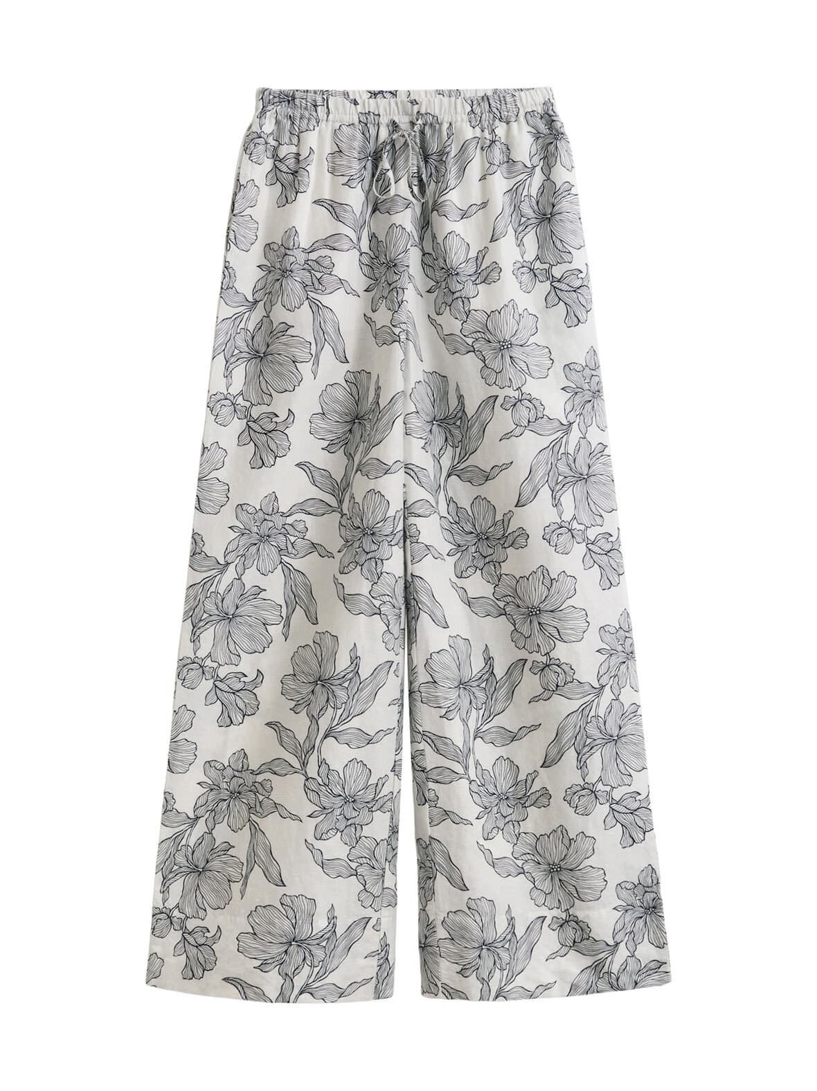 Floral print linen -housut – GANT