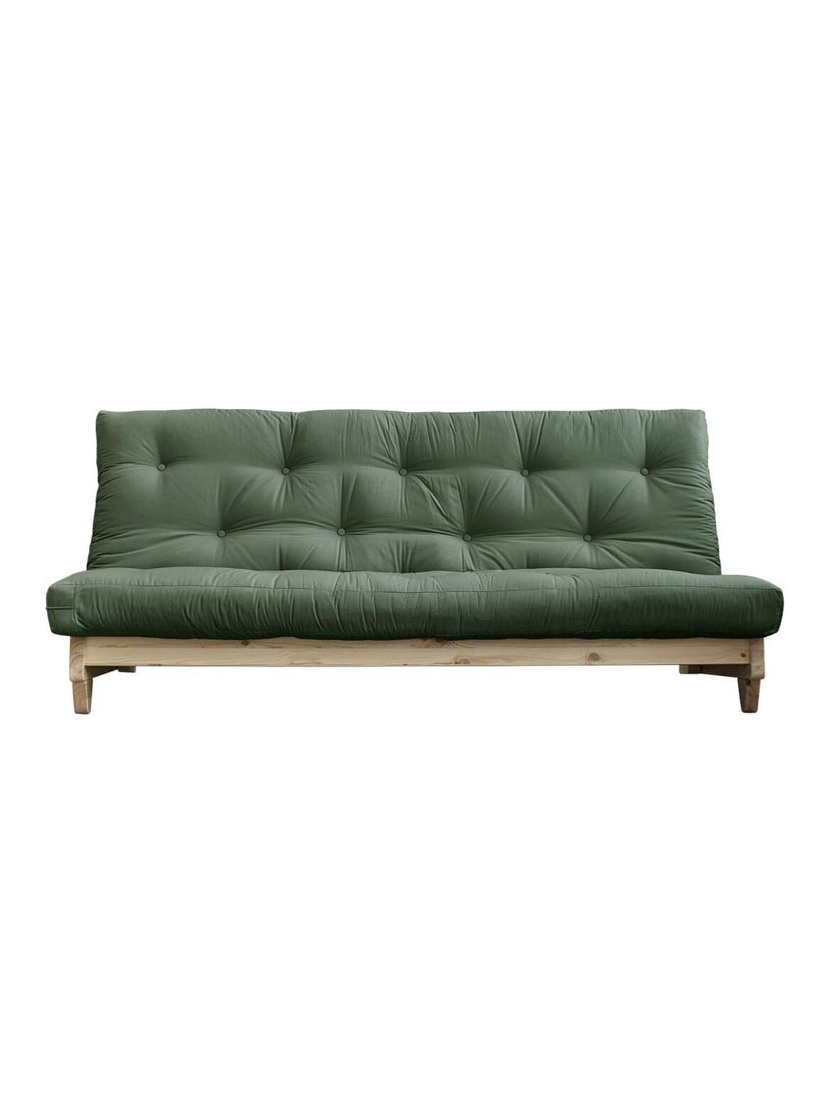 Fresh-futonsohva olive green/mänty l 200 cm – Karup