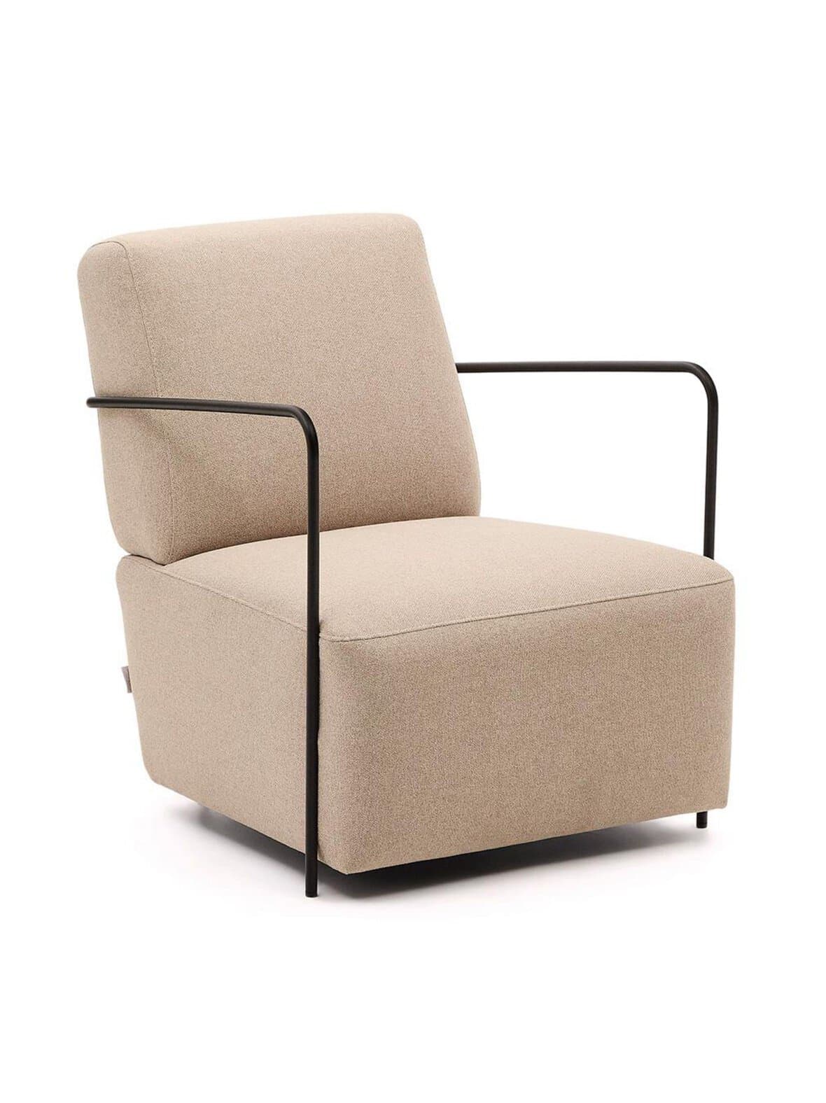 Gamer-nojatuoli austin-kangas beige / musta – Kave Home