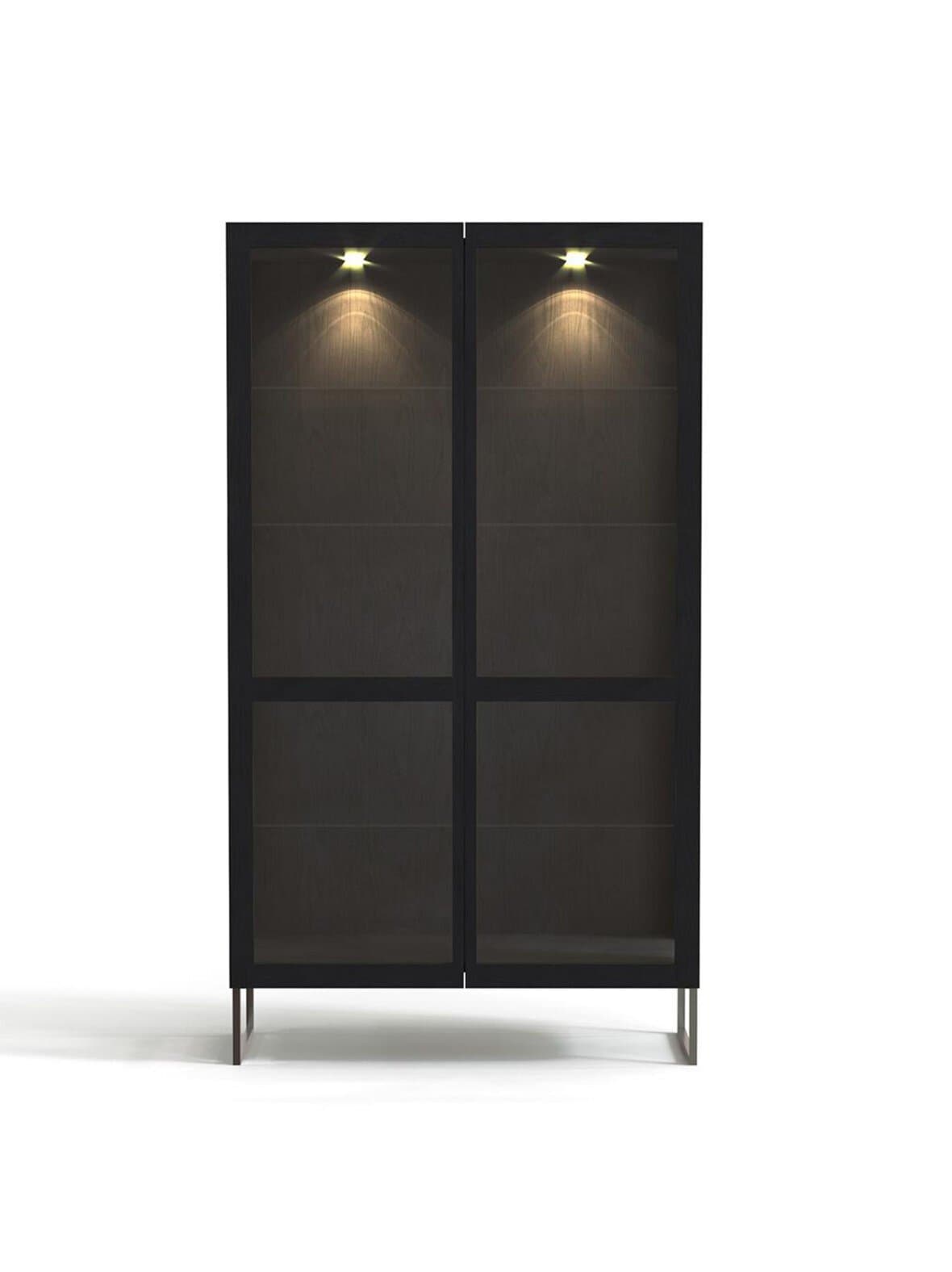 #452-vitriini musta tammi 162 x 100 cm – Skovby Möbelfabrik