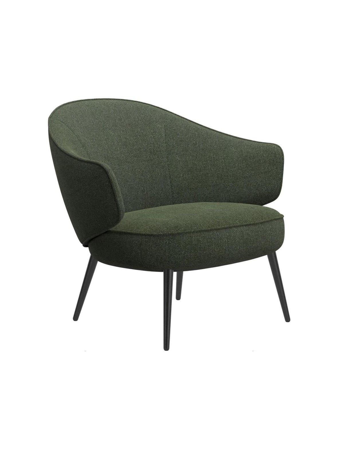 Charlotte-nojatuoli lazio-kangas 3094 tummanvihreä – BoConcept