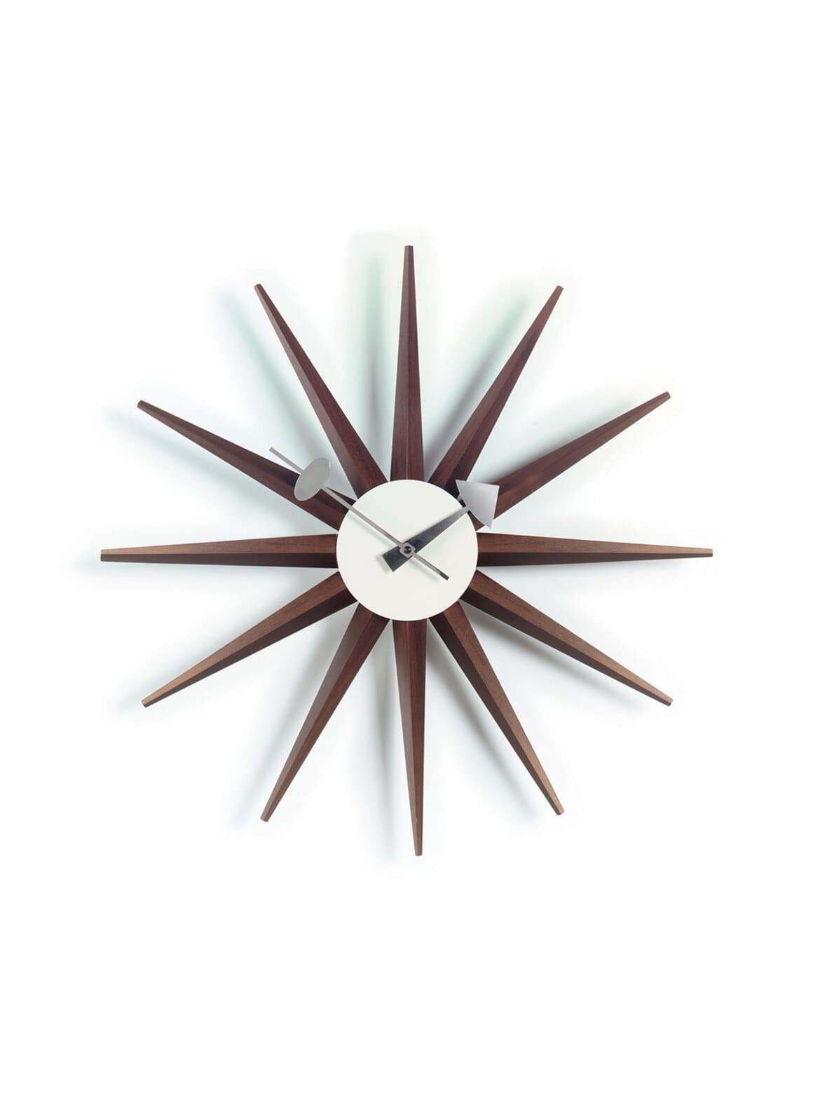 Sunburst-seinäkello pähkinä ø 47 cm – Vitra