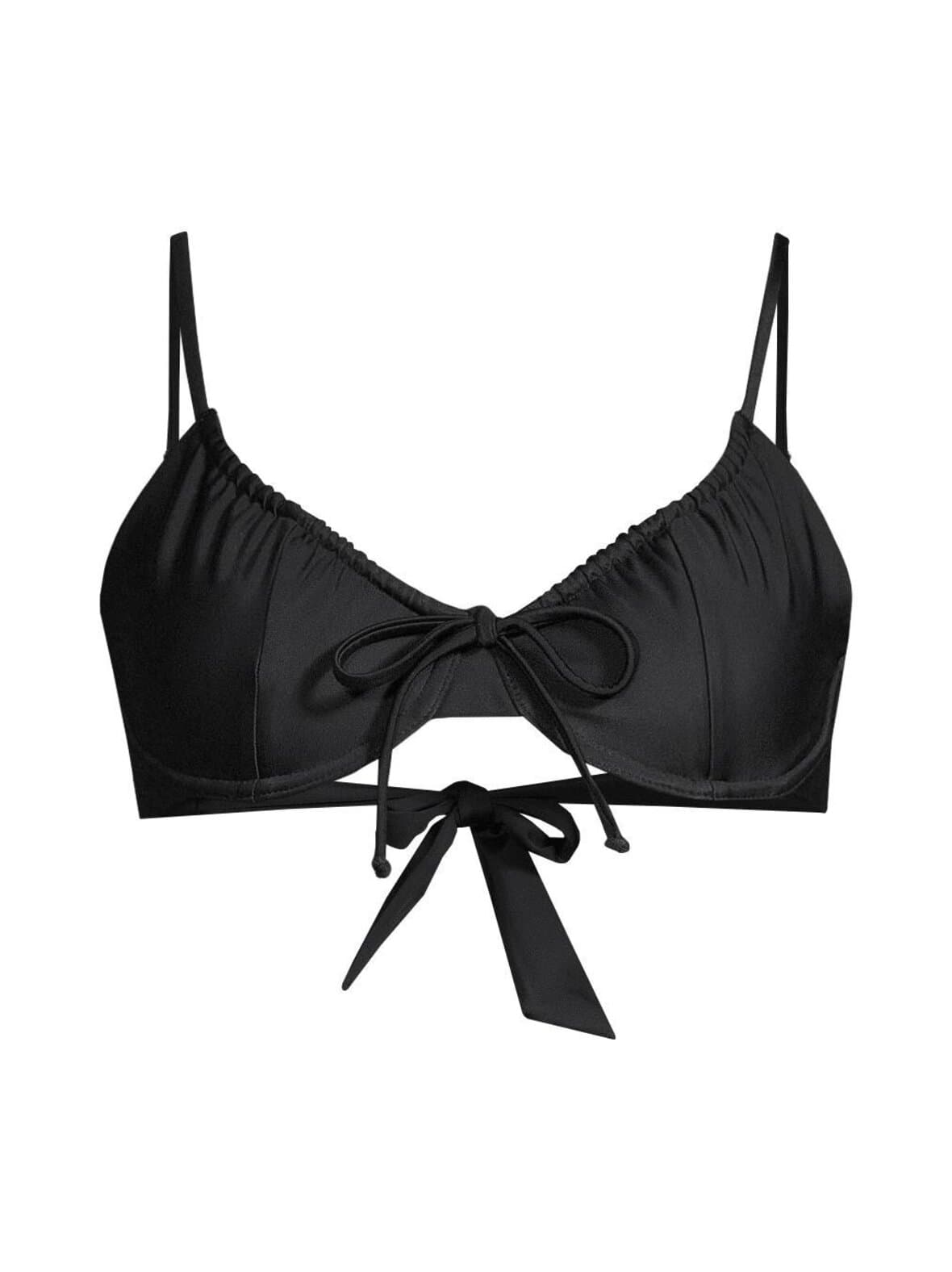 Black drawstring -bikiniyläosa – Lilja the Label